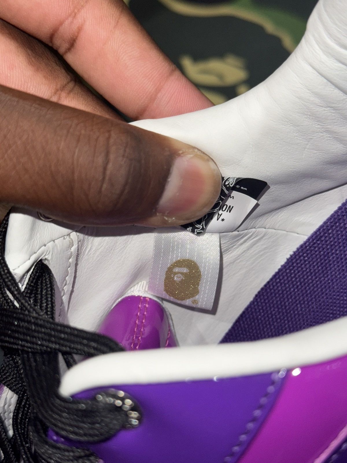 Bape A BATHING APE BAPE PURPLE SNEAKERS 11M WITH BOX Size US 11 / EU 44 - 6 Thumbnail
