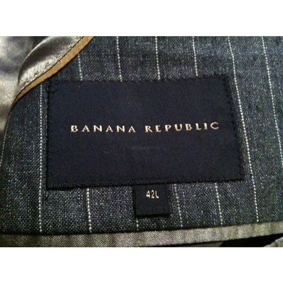 Banana Republic BANANA REPUBLIC MENS SPORT COAT BLAZER JACKET SIZE: 42L Size 42L - 9 Thumbnail