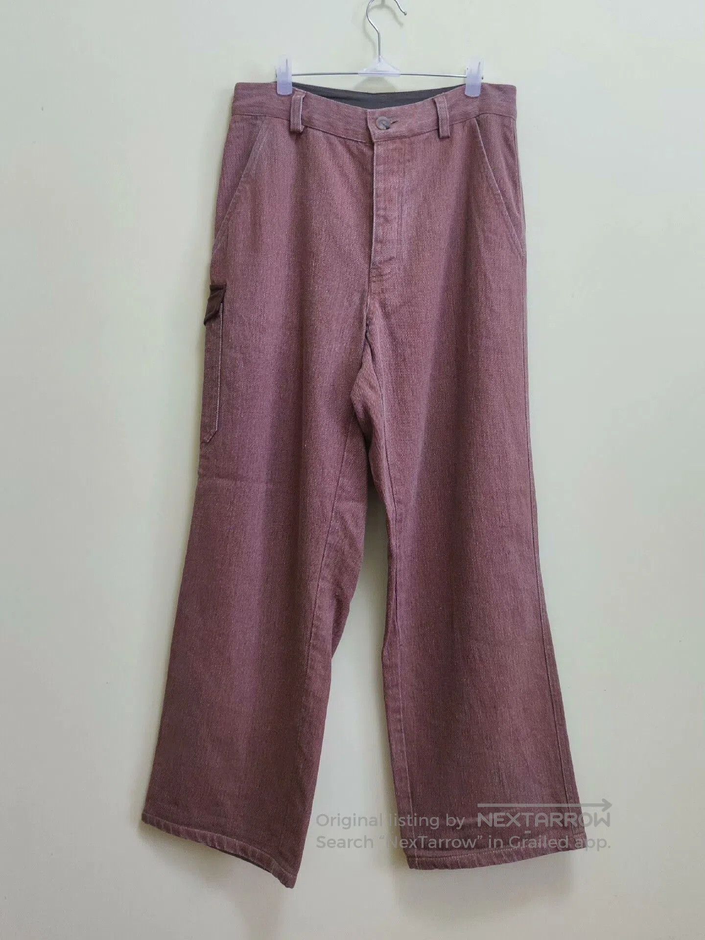 Nanushka Vintage Maple Red Linen Pants for Men. Size US 32 / EU 48 - 1 Thumbnail
