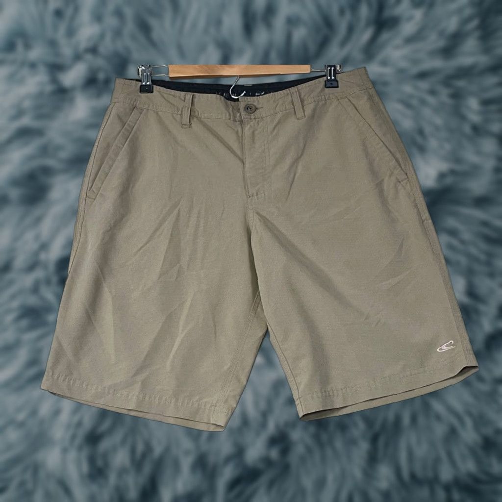 O'Neill O'Neill Mens Chino Shorts Flat Front Brown 32 Lightweight Regular Waist 32 Belt Loops Pocket Knit Cotton Polyester 10in Inseam Casual Shirt/Hoodie Size US 32 / EU 48 - 1 Thumbnail