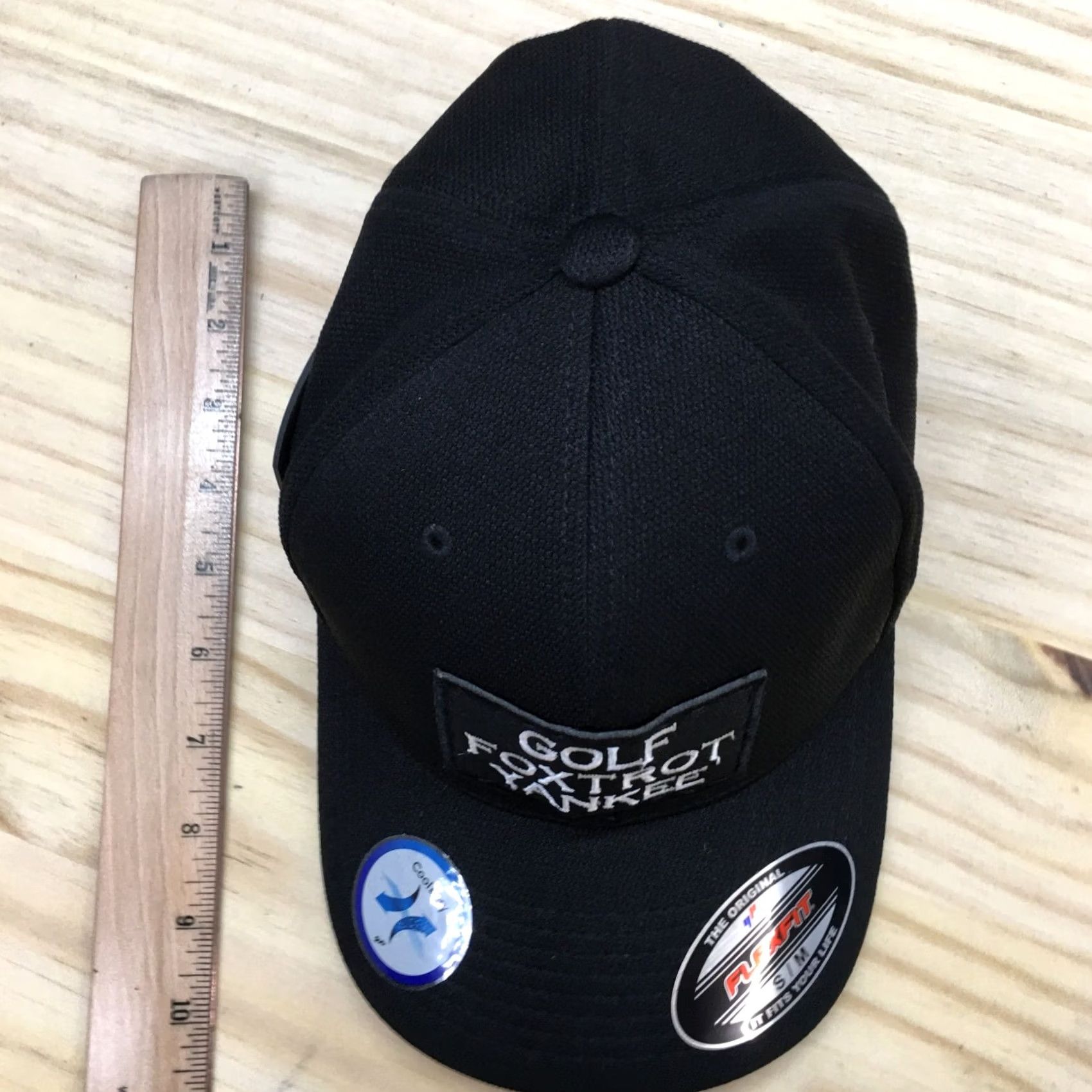 Vintage Flexfit Hat Mens S Black Golf Foxtrol Yankee Fitted Cap Honey Badger Yupoong Size ONE SIZE - 3 Thumbnail