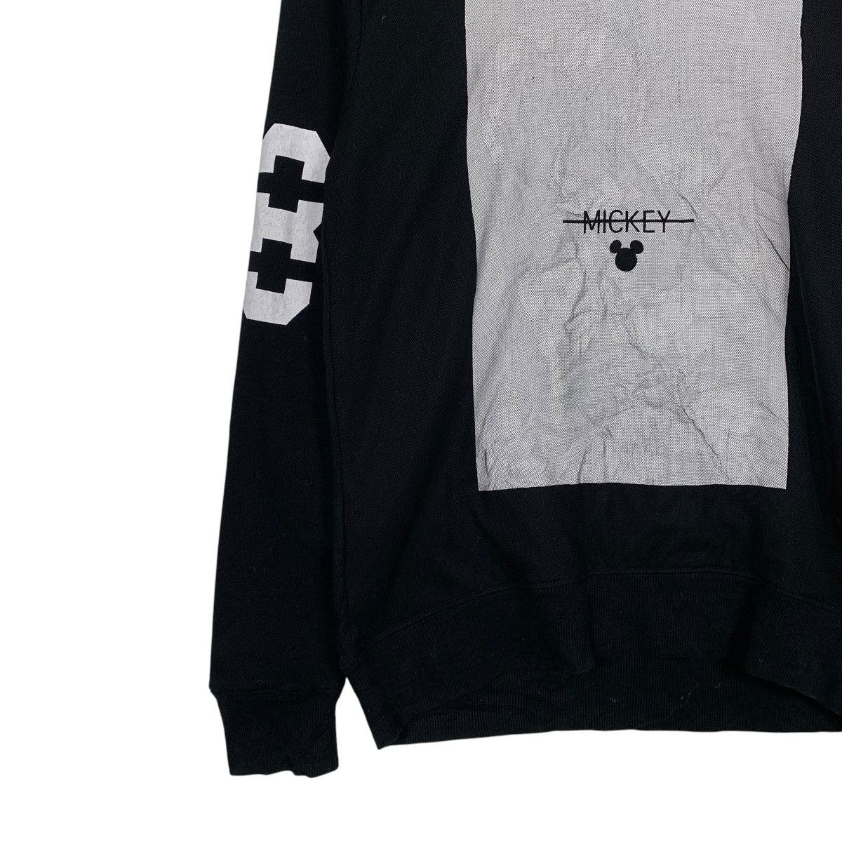 Japanese Brand Mickey Pure Black Crewneck Sweatshirt Size US M / EU 48-50 / 2 - 3 Thumbnail