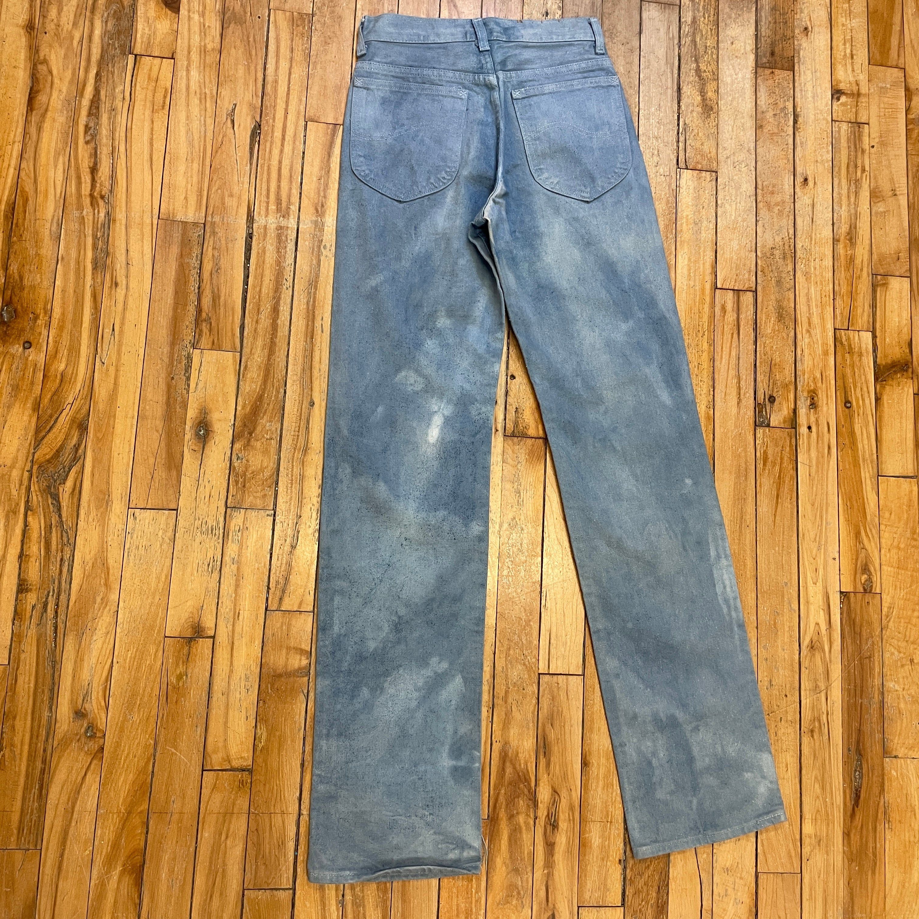 Lee Groovy Vintage Cloudy Dyed Lee Jeans Made In USA 27" Waist Size 27" / US 4 / IT 40 - 2 Thumbnail