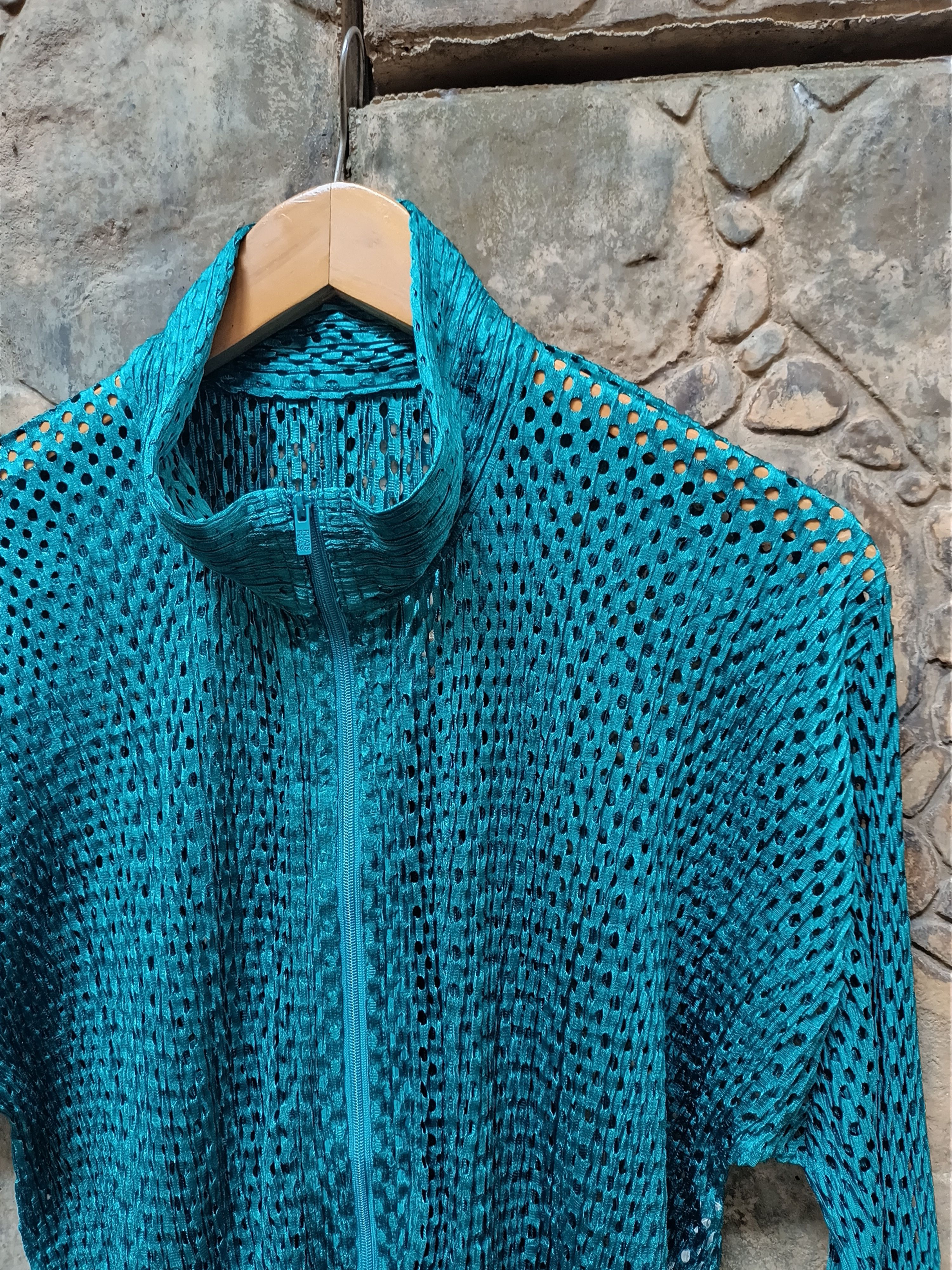 Issey Miyake Rare Issey Miyake Pleats Please mesh jacket Size L / US 10 / IT 46 - 4 Thumbnail