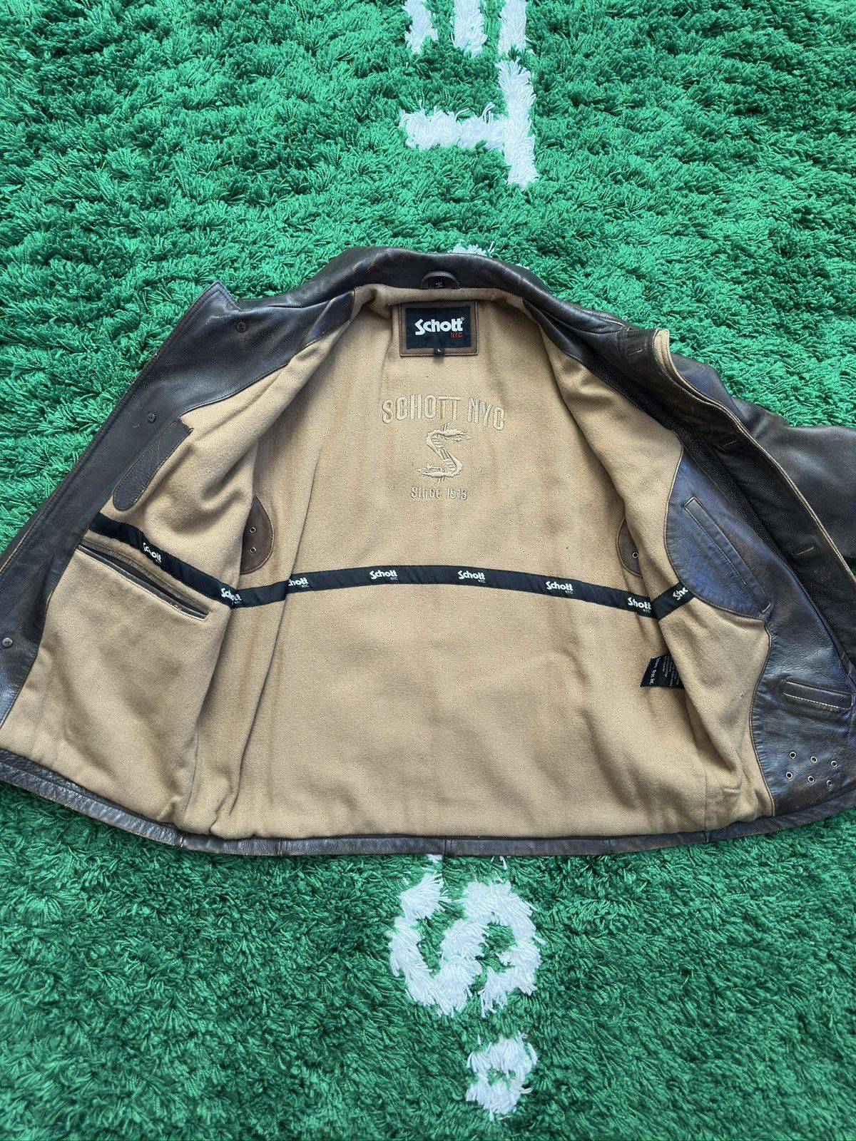 Schott Vintage Schott N.Y.C. Leather Jacket Size US L / EU 52-54 / 3 - 9 Thumbnail