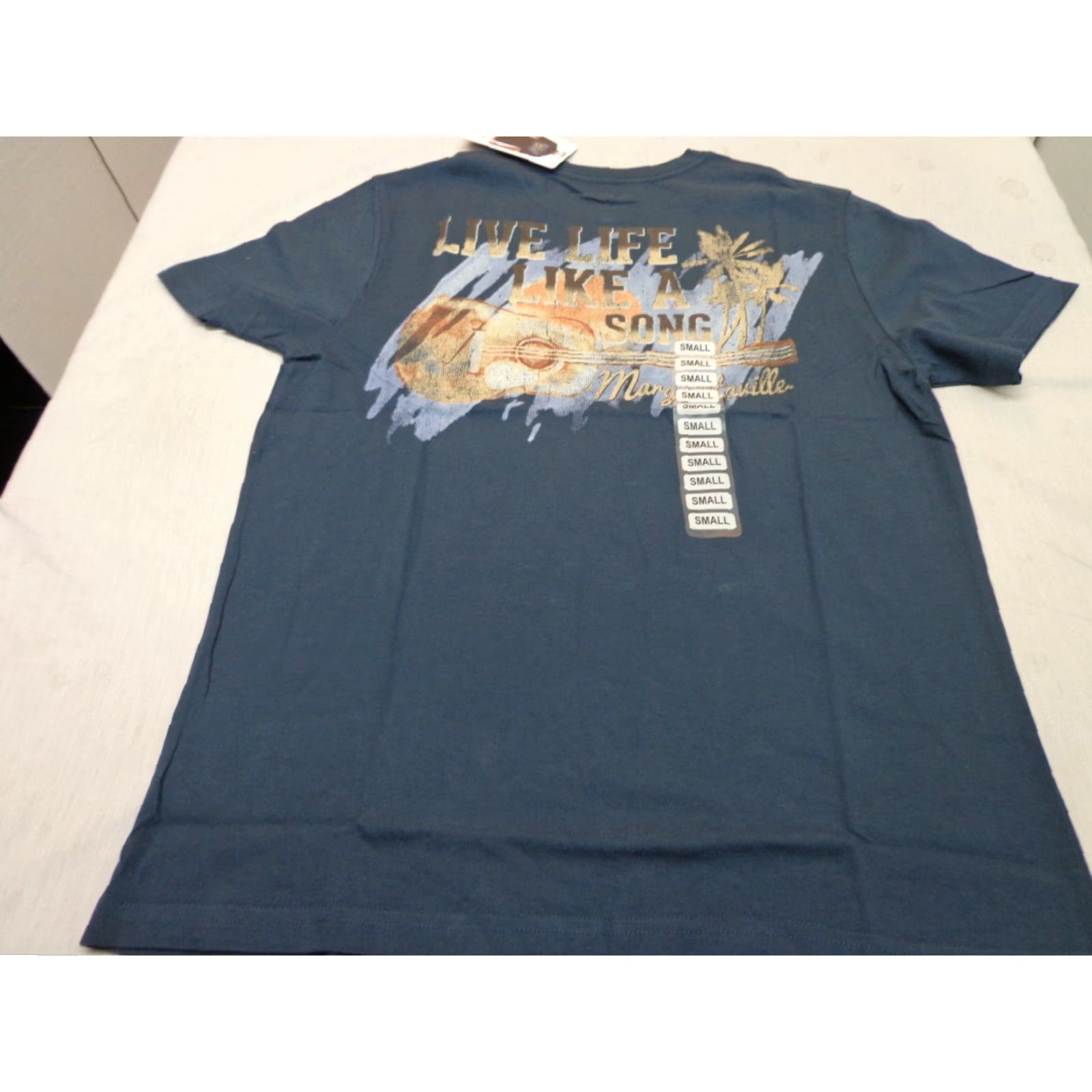 Alife Margaritaville T Shirt Pocket BLUE Crew Neck Short Sleeve 100% Cotton Small Mens LIVE LIFE LIKE A SONG Size US S / EU 44-46 / 1 - 7 Thumbnail