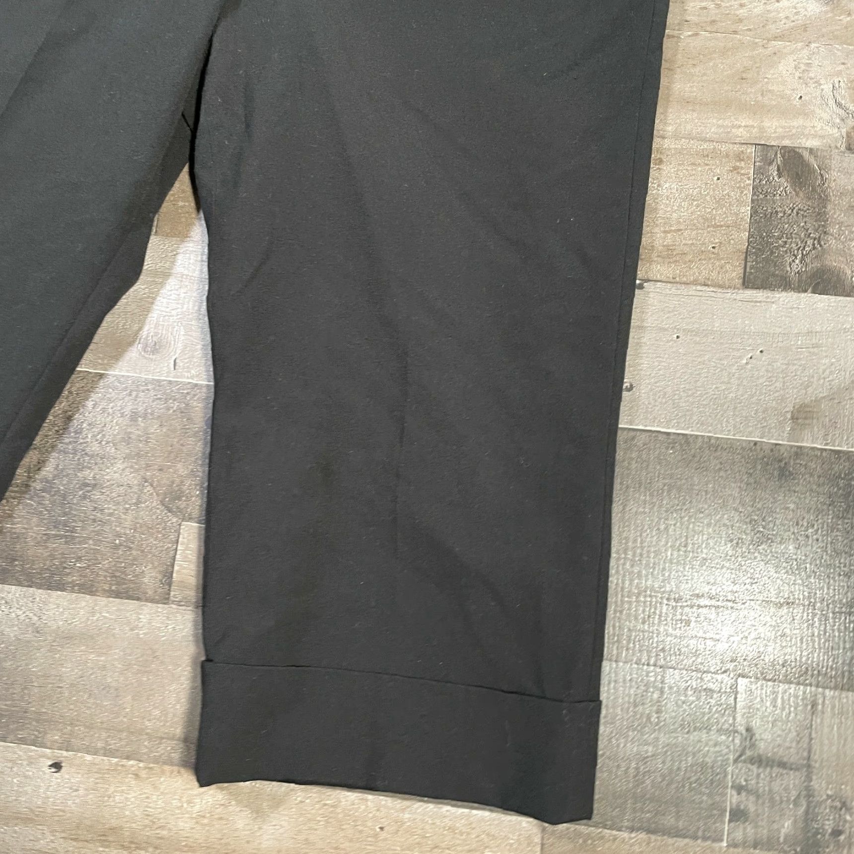 Ann Taylor Ann Taylor Pants Women's 10P Petites Black Pedal Pusher Mid-Rise Straight Cuffed User Size 32" / US 10 / IT 46 - 5 Thumbnail