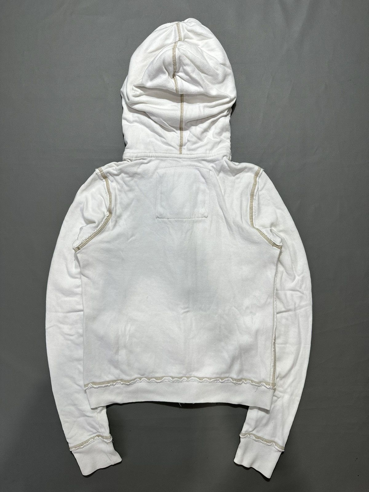 Abercrombie & Fitch 90s DISTRESSED OUTER SEAM ABERCROMBIE ZIP HOODIE LGB STYLE Size S / US 4 / IT 40 - 2 Thumbnail