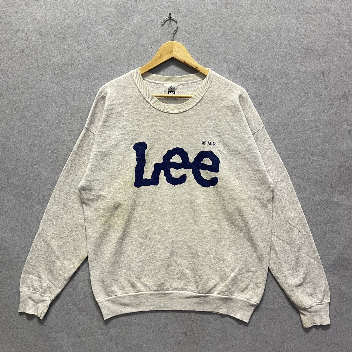 Lee 90s Lee Big Logo Crewneck Sweatshirt Made in USA Size US L / EU 52-54 / 3 - 1 Thumbnail