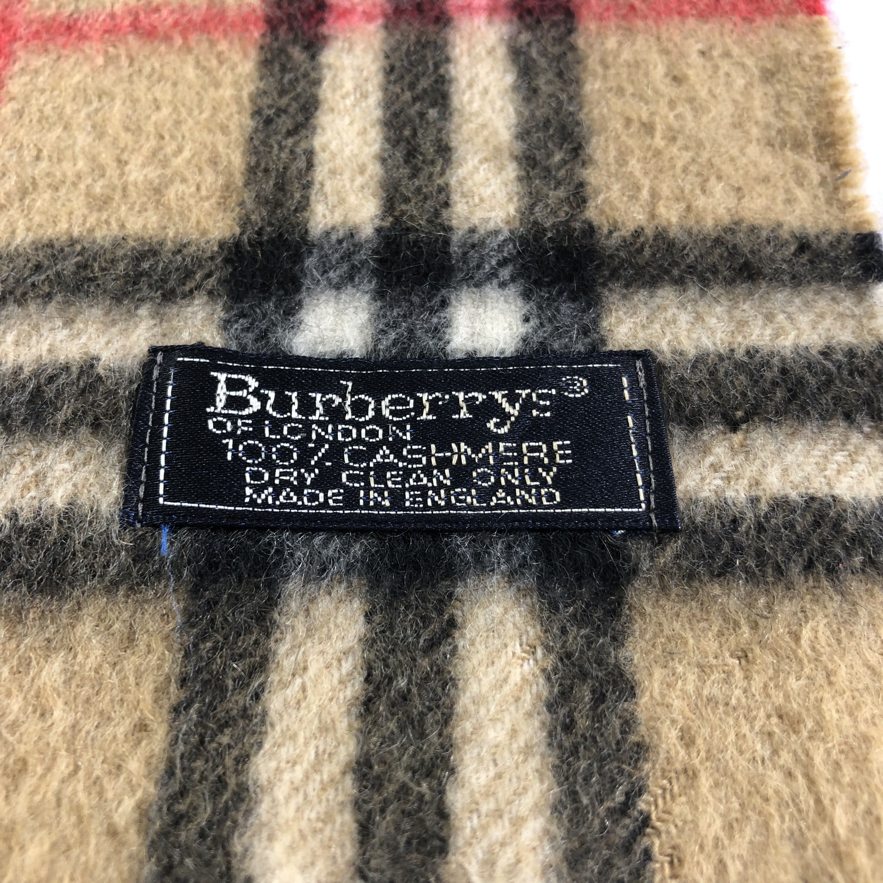 Burberry Burberrys Nova Check Cashmere Scarf Muffler V2212 Size ONE SIZE - 5 Thumbnail