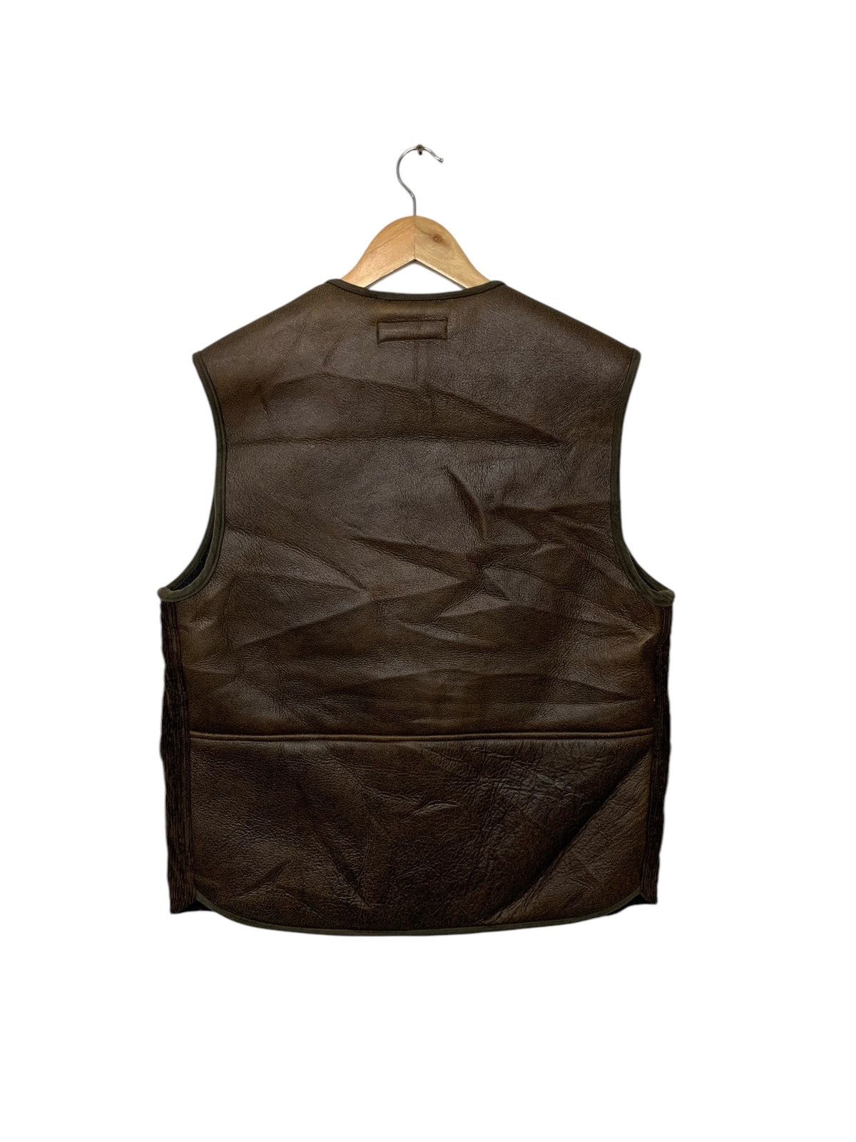 Leather × Vintage Vintage 90's La Regola Leather Vests Made In Italy Size US L / EU 52-54 / 3 - 4 Thumbnail