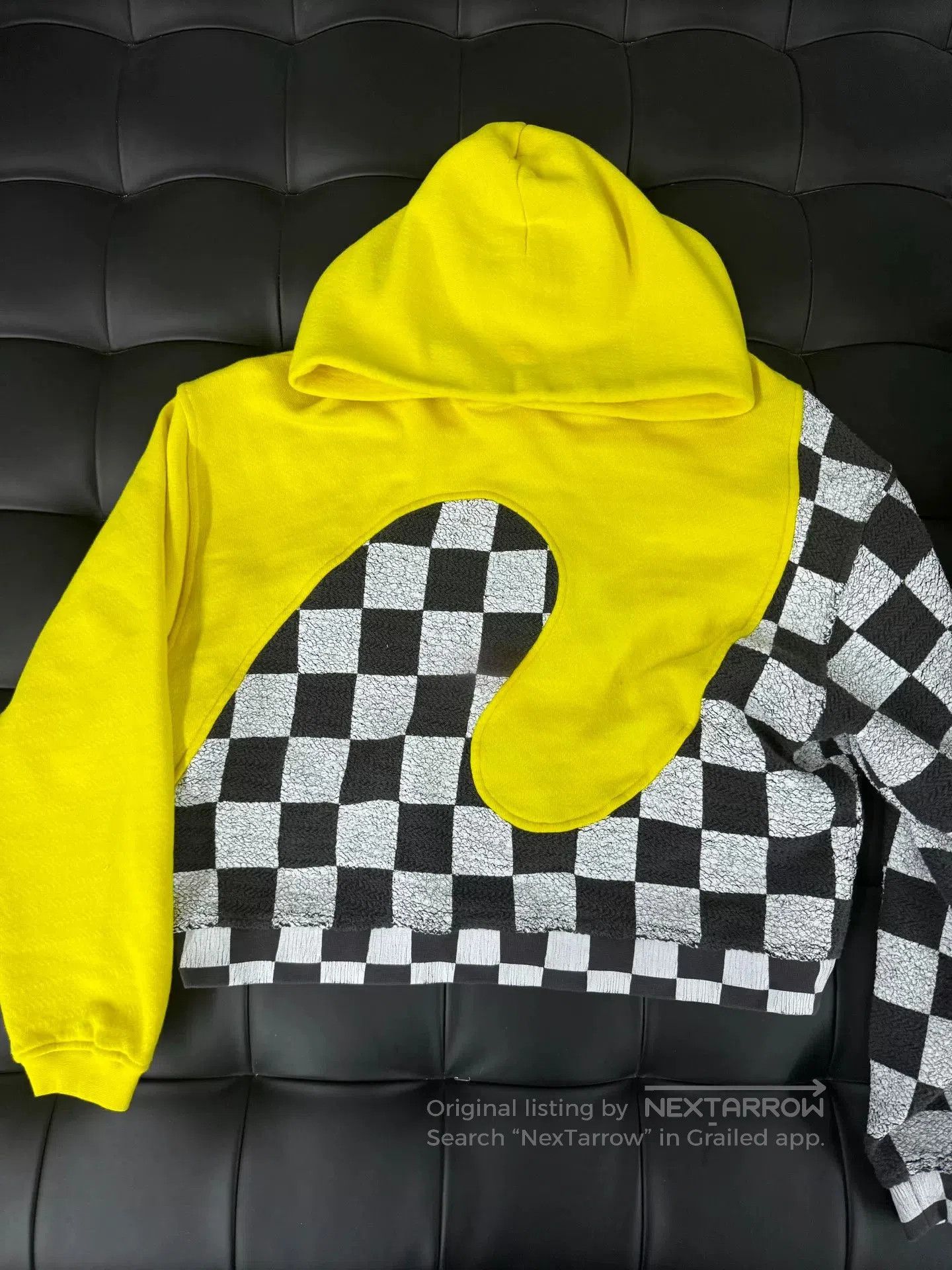 ERL ERL Yellow Checkerboard Hooded Sweatshirt. Size US S / EU 44-46 / 1 - 1 Thumbnail