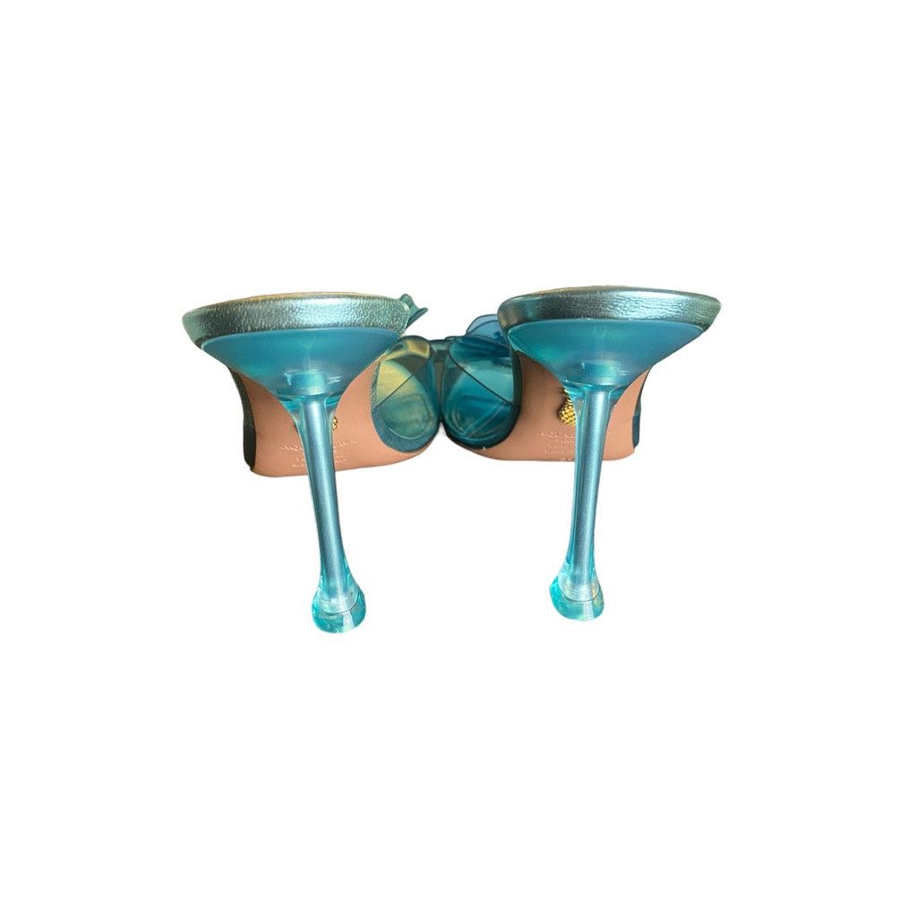 Aquazzura Aquazzura Zsa Zsa 95 mule sandals in Acqua 39 Size US 9 / IT 39 - 6 Thumbnail