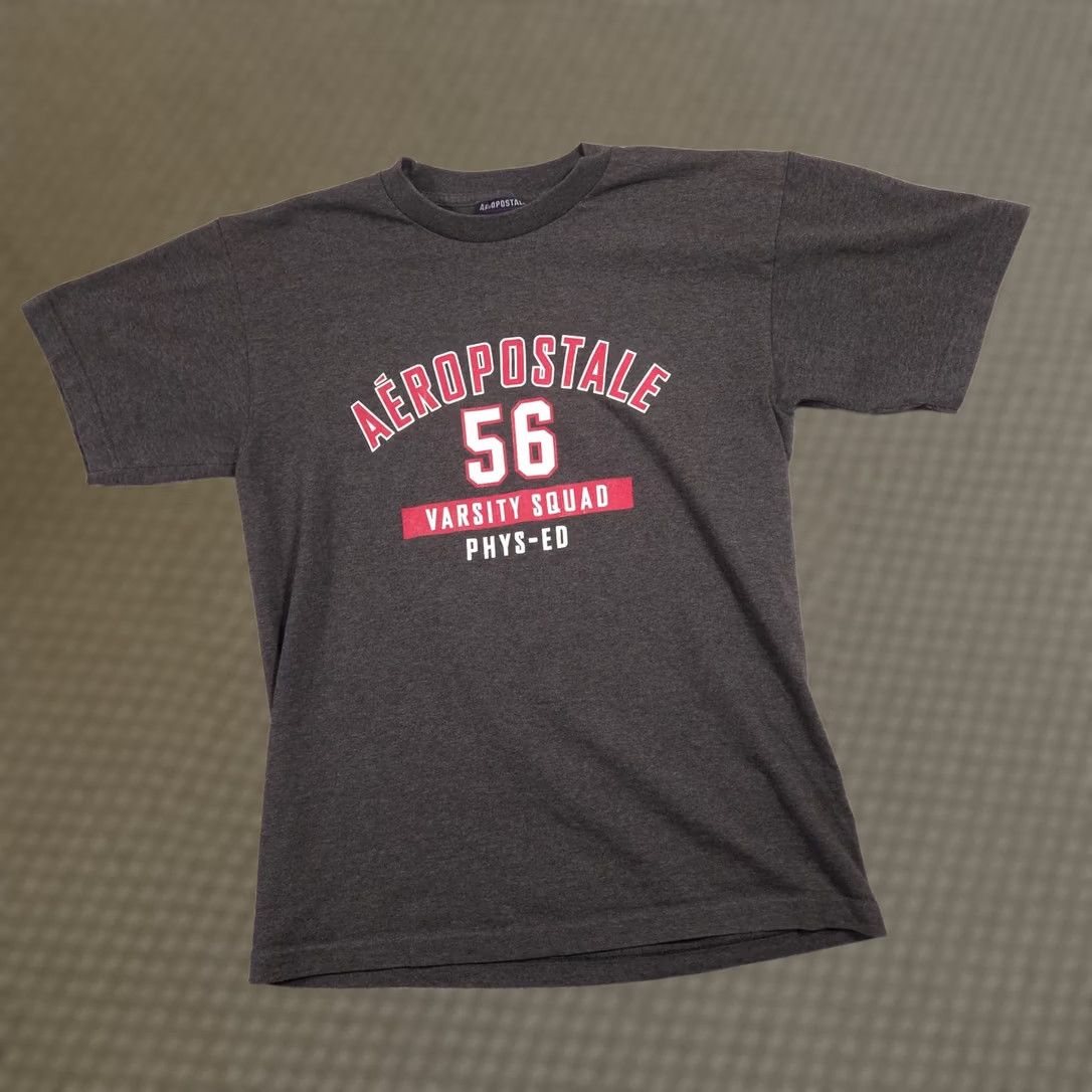 Aeropostale Aeropostale Shirt Mens Medium Gray 56 Varsity Squad Phys-Ed Graphic Tee Made USA Shirt Mens Gray 56 Varsity Squad Phys-Ed Graphic Tee USA Size US M / EU 48-50 / 2 - 1 Thumbnail