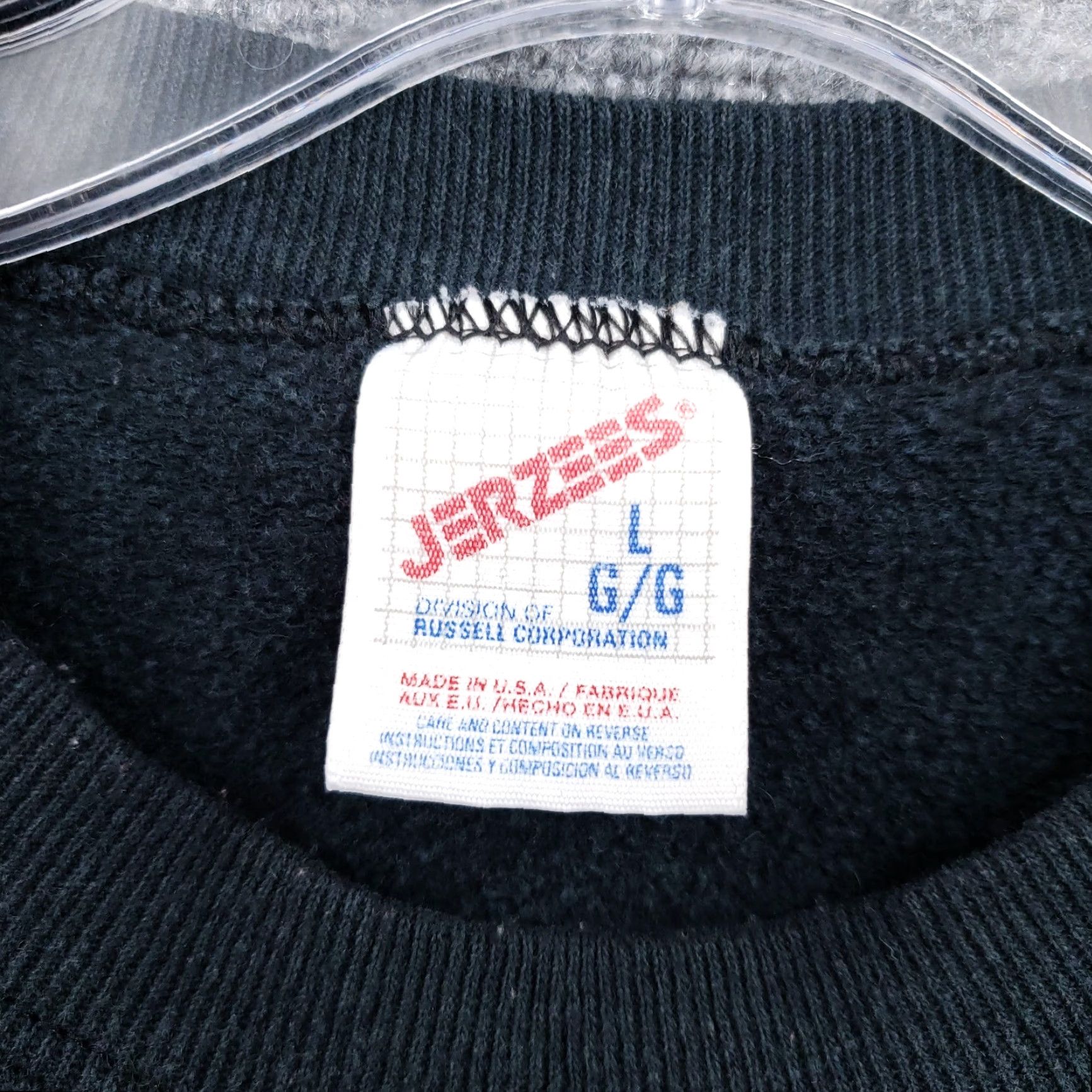 Jerzees VINTAGE Jerzees Sweatshirt Mens L Black Ludington Orioles Long Sleeves Crew Neck Pullover Cotton Size US L / EU 52-54 / 3 - 3 Thumbnail