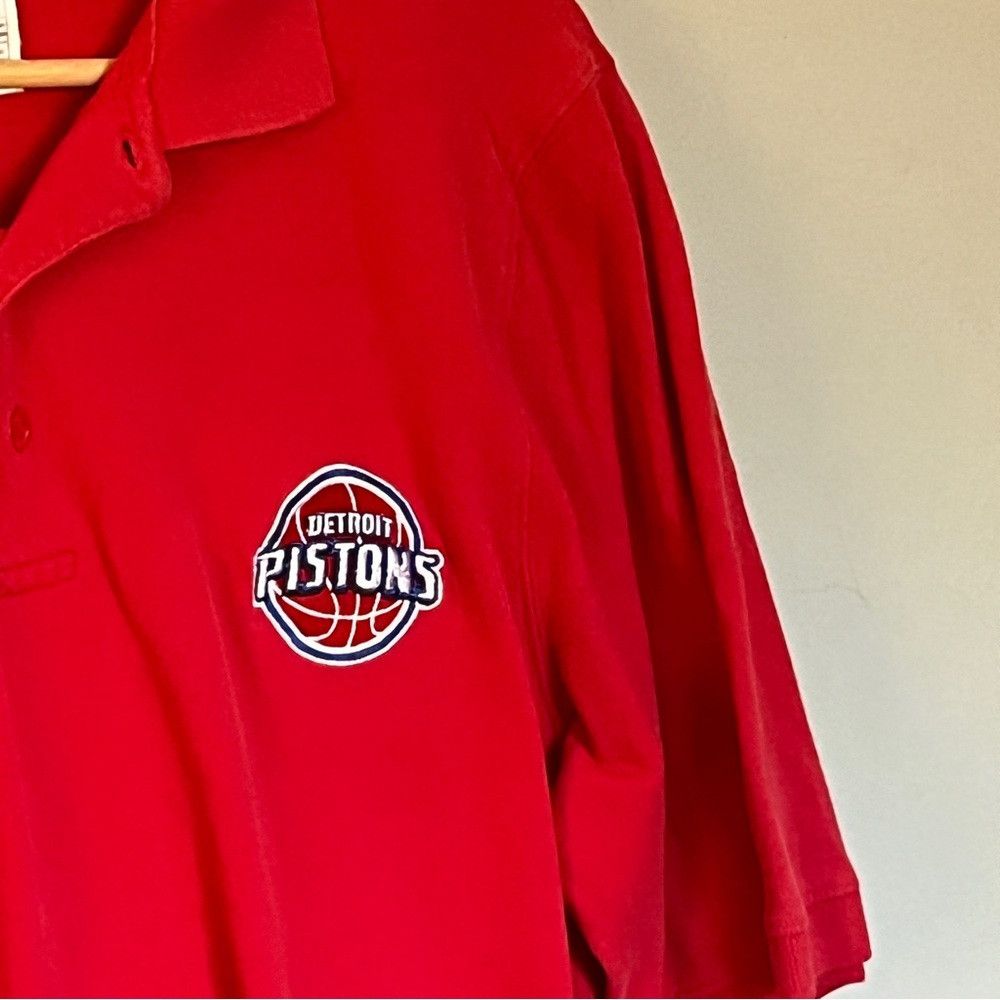 NBA NBA Detroit Pistons Polo Shirt Men’s Red XXL 2XL Size US L / EU 52-54 / 3 - 3 Thumbnail