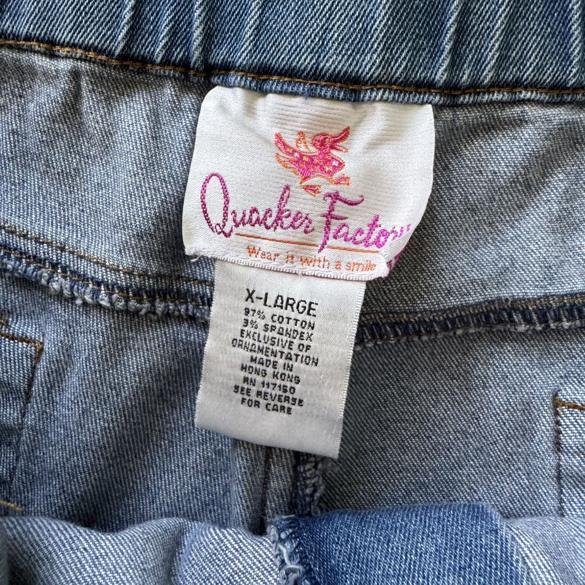 Quacker Factory Vintage Quacker Factory Heart Embellished jeans Size 34" / US 12 / IT 48 - 5 Thumbnail