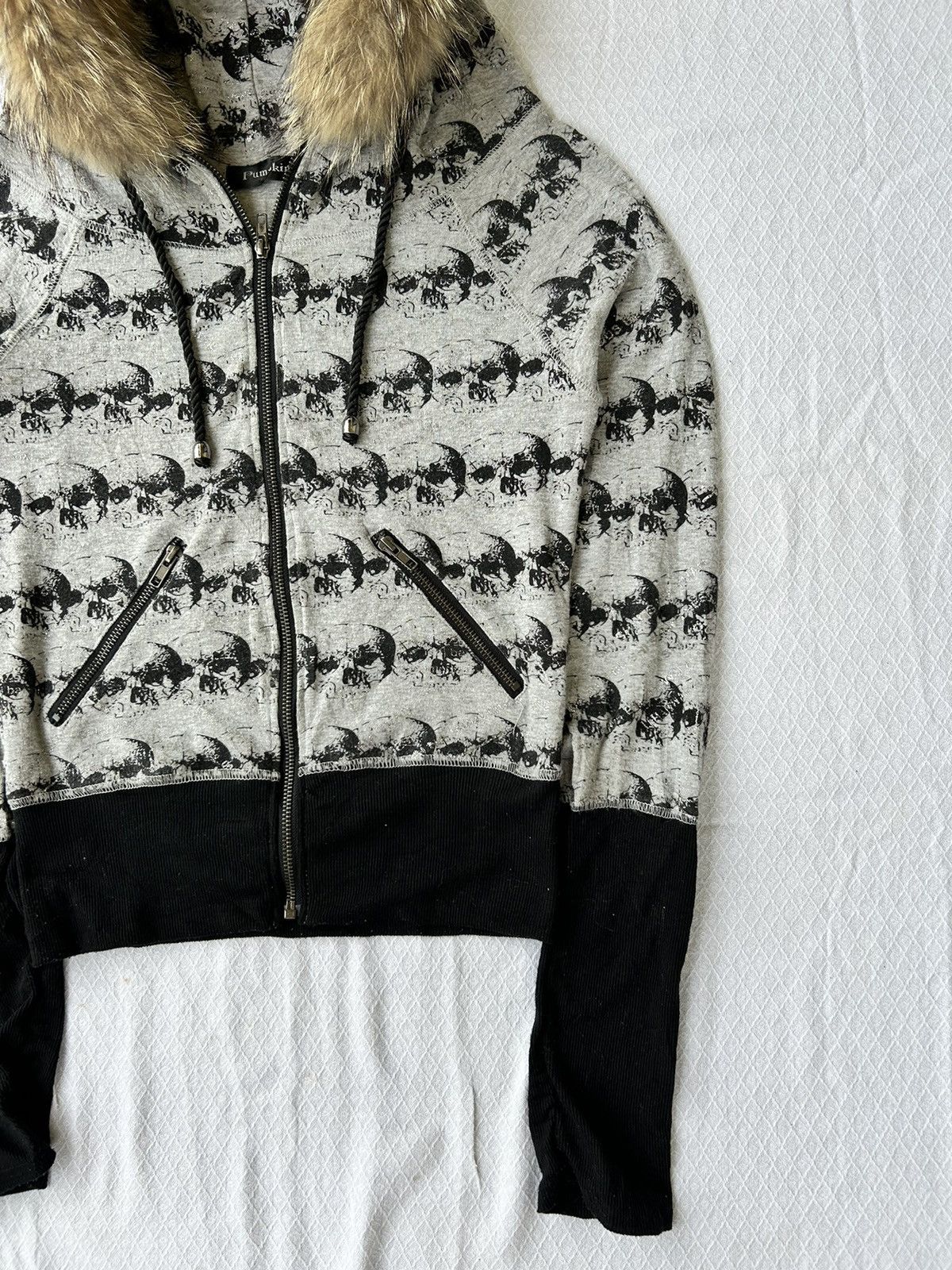 Japanese Brand Fur zip hoodie pumpkin skull style Ifsixwasnine lgb Size US S / EU 44-46 / 1 - 6 Thumbnail
