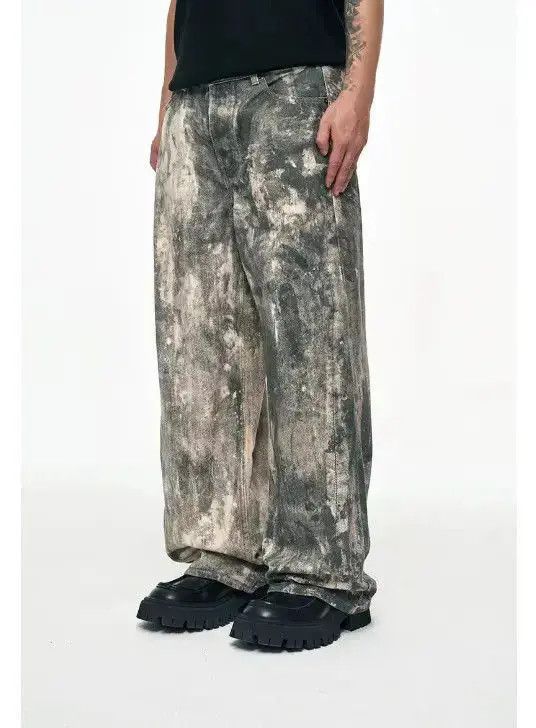 Japanese Brand Camouflage Splash Ink Digital Printing Jeans Size US 32 / EU 48 - 2 Thumbnail