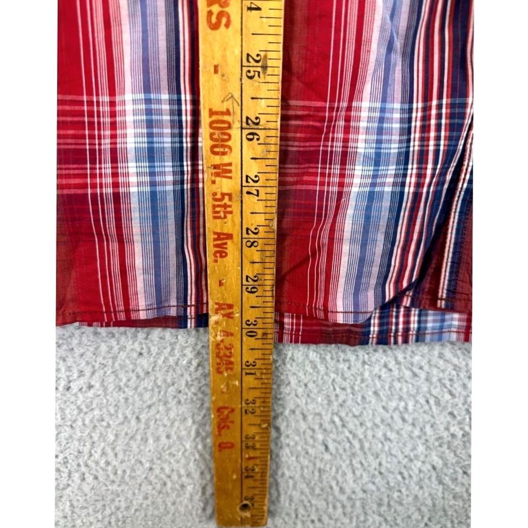 Duluth Trading Company Duluth Trading Co. Button Up Shirt Men Large Red Plaid Cotton Short Sleeve Button-Down Shirt Size US L / EU 52-54 / 3 - 5 Thumbnail