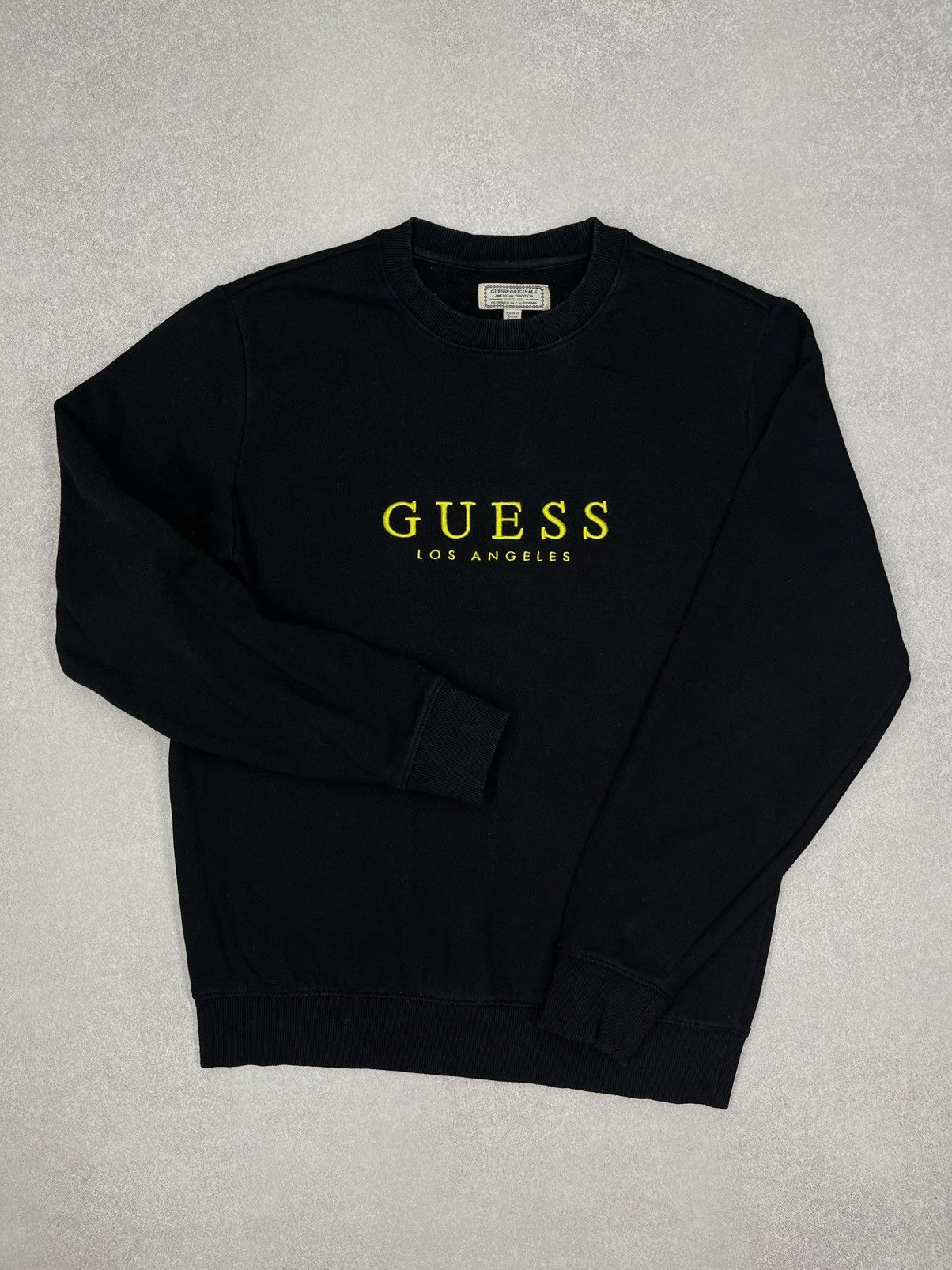 Guess Vintage Guess Black Sweatshirt Big Center Logo ASAP Rocky Size US S / EU 44-46 / 1 - 2 Thumbnail