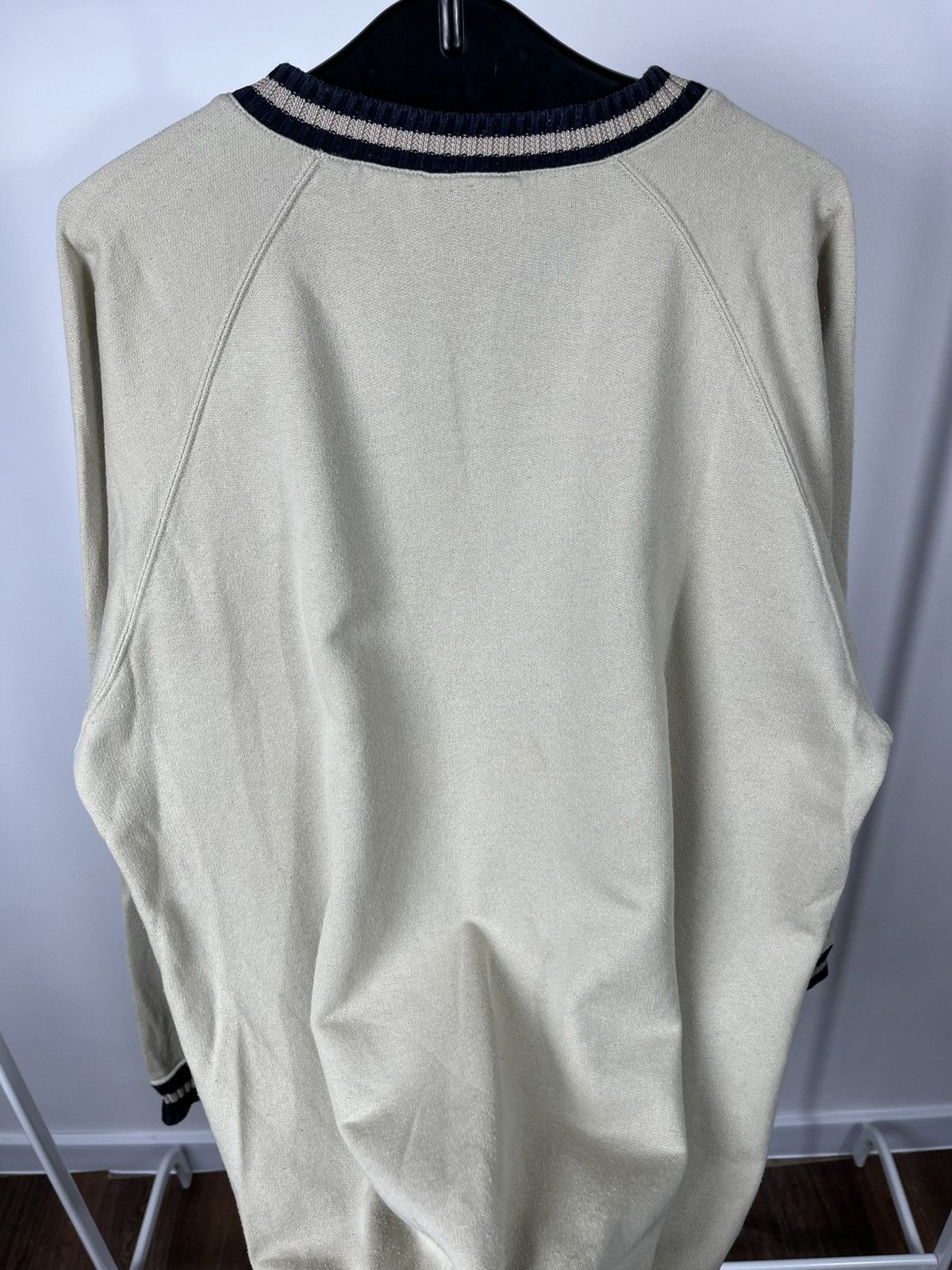 Wrangler Vintage Wrangler Western V-Neck Sweater Beige Navy Size M Size US M / EU 48-50 / 2 - 16 Thumbnail