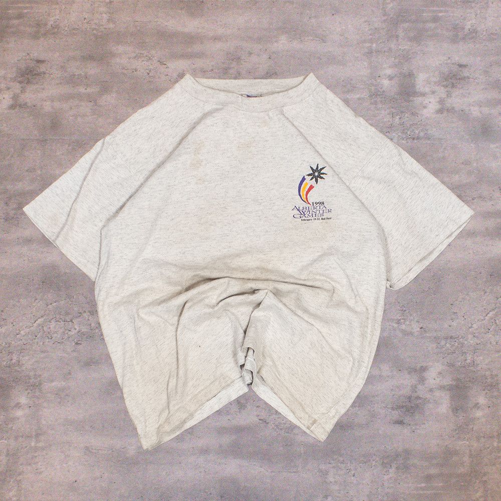 Vintage Vintage VTG 1998 Winter Games Grey Single Stitch T-Shirt Size US M / EU 48-50 / 2 - 2 Thumbnail