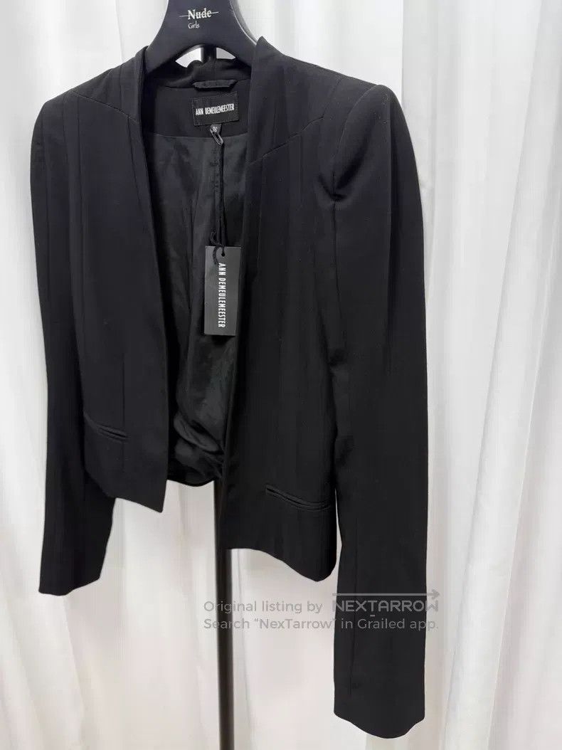 Ann Demeulemeester Ann Demeulemeester pleated square shoulder tailored collar Size XXS / US 00 / IT 34 - 2 Thumbnail