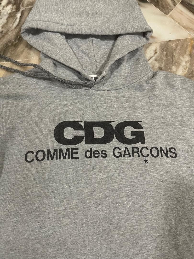CDG by Comme des Garcons AD2019 Comme Des Garcons CDG Grey Hoodie Size US XL / EU 56 / 4 - 2 Thumbnail