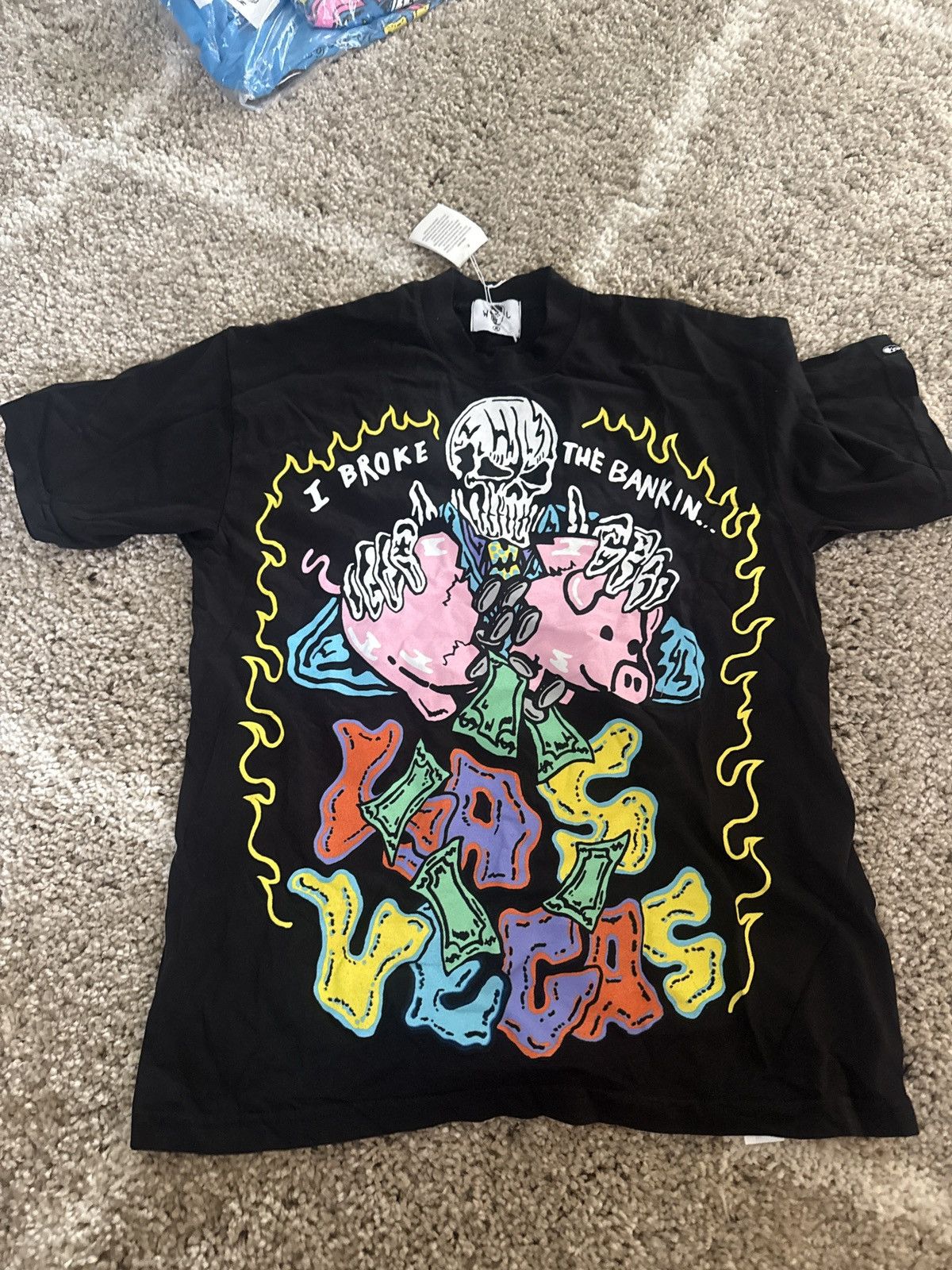 Warren Lotas Warren lotas break the bank Las Vegas T shirt black medium Size US M / EU 48-50 / 2 - 1 Thumbnail