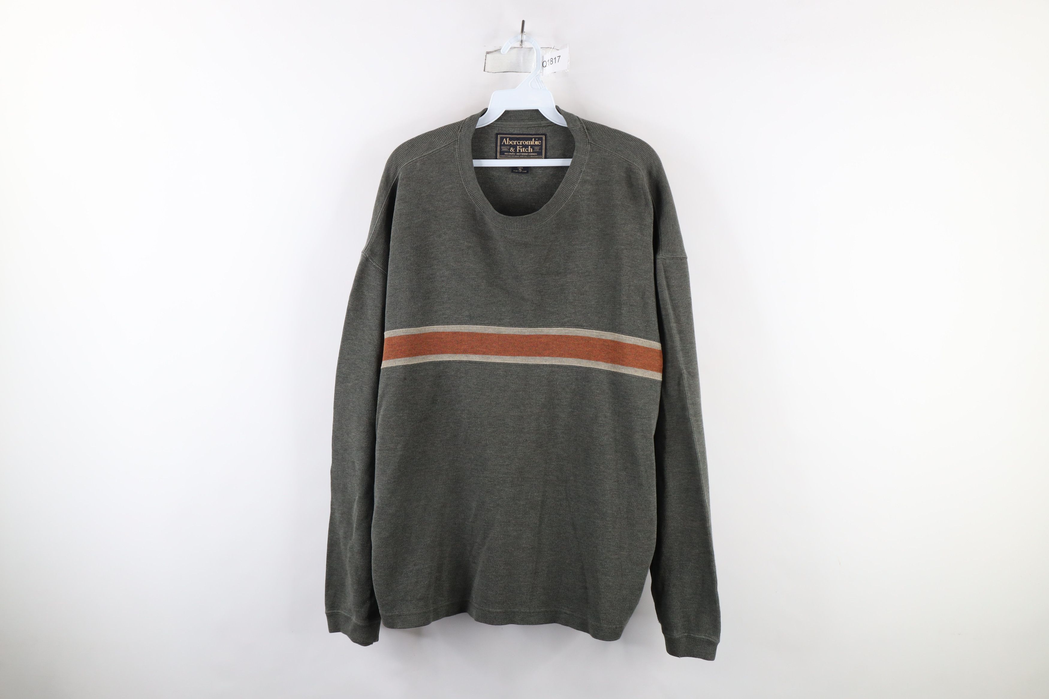 Abercrombie & Fitch × Vintage Vintage 90s Abercrombie & Fitch Knit Long Sleeve T-Shirt Size US XL / EU 56 / 4 - 1 Thumbnail