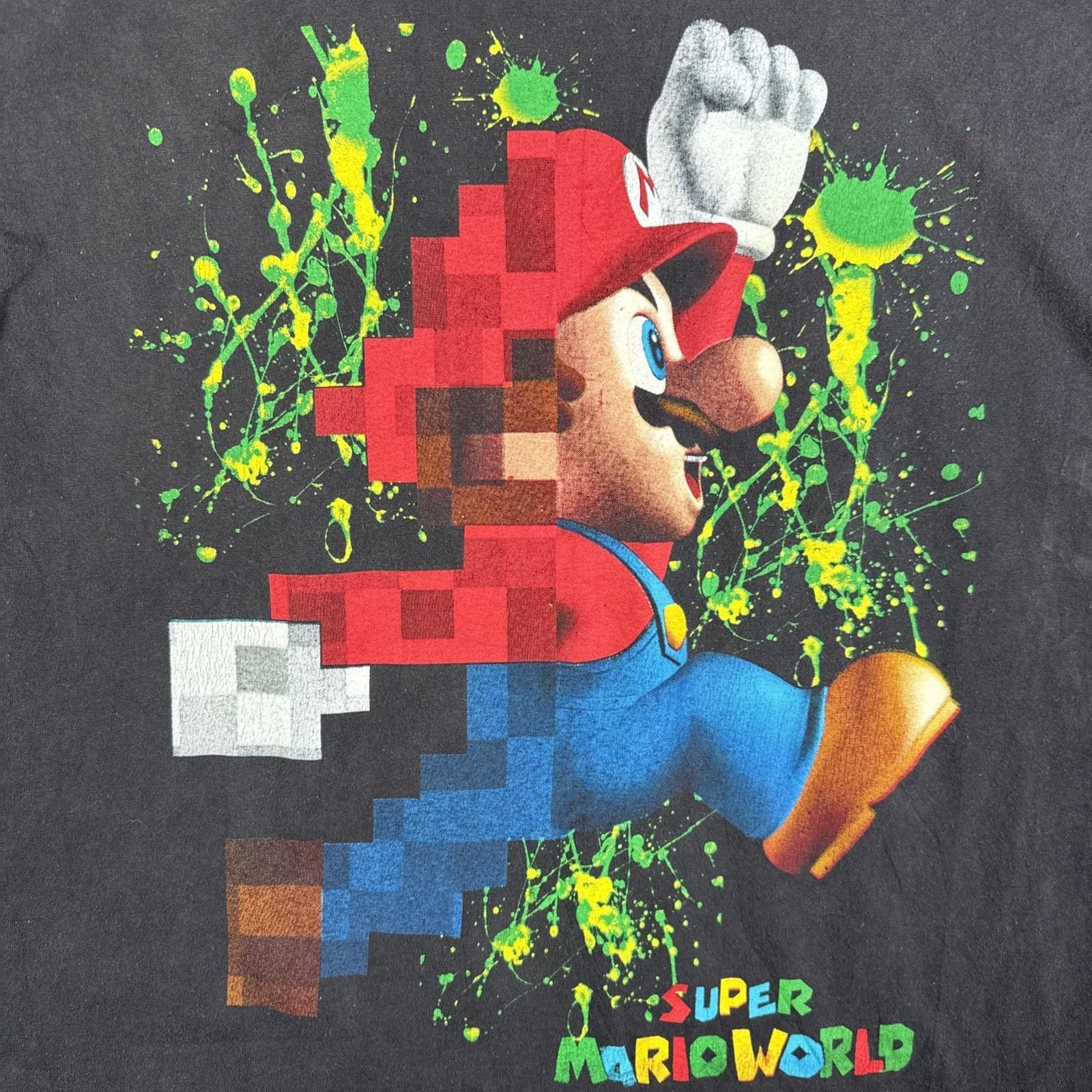 Nintendo Vintage Super Mario World Shirt Mens XL Black 90s Rap Tee Ca Size US XL / EU 56 / 4 - 2 Thumbnail