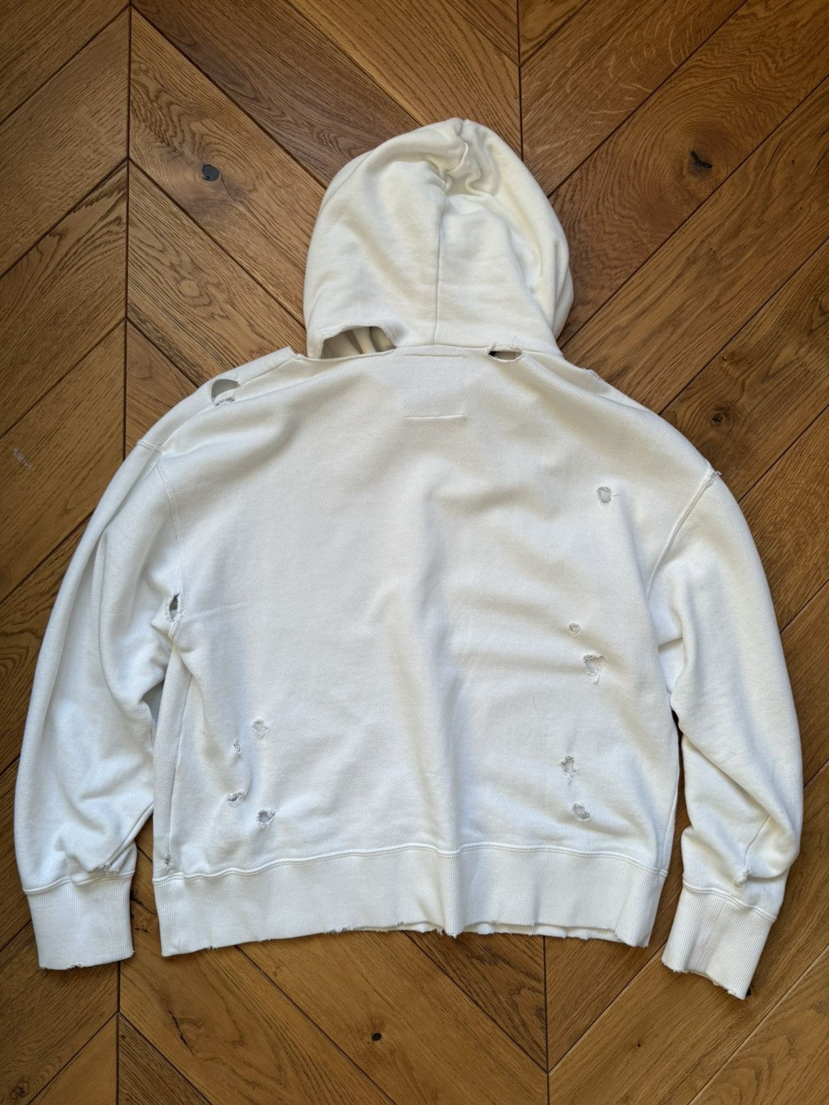 Maison MIHARA YASUHIRO Maison Mihara Yasuhiro distressed studded cropped hoodie Size US S / EU 44-46 / 1 - 2 Thumbnail