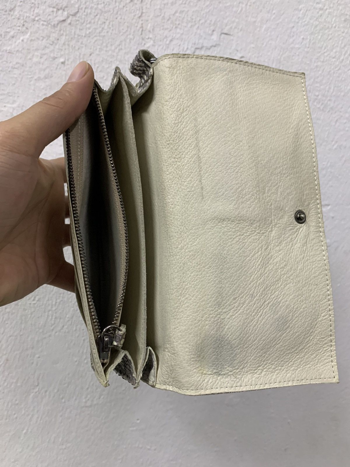 Leather Snake Skin Design Leather wallet Size ONE SIZE - 6 Thumbnail