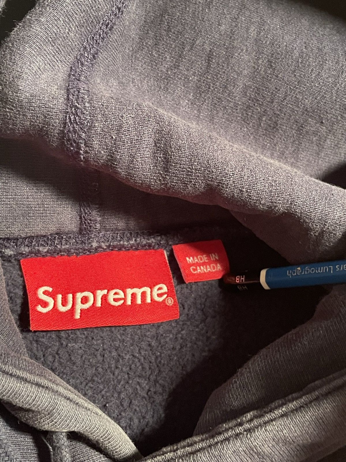 Supreme FW14 Navy Tonal Supreme Box Logo Hoodie Size US S / EU 44-46 / 1 - 2 Thumbnail