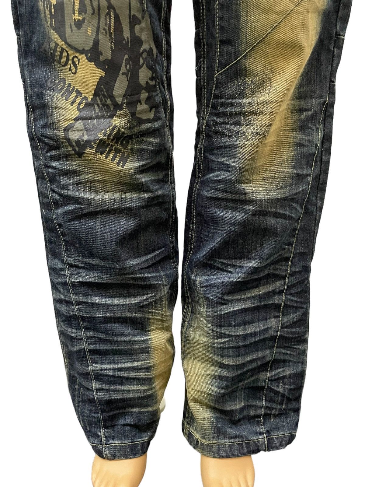 Hysteric Glamour × Japanese Brand Junya Watanabe Balenciaga Style Mud Rust 3D Whisker Jeans Size US 32 / EU 48 - 6 Thumbnail