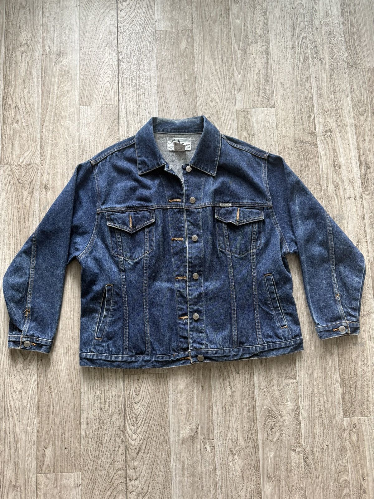 Other Vintage Blue Star Denim Jacket Size US XL / EU 56 / 4 - 1 Thumbnail