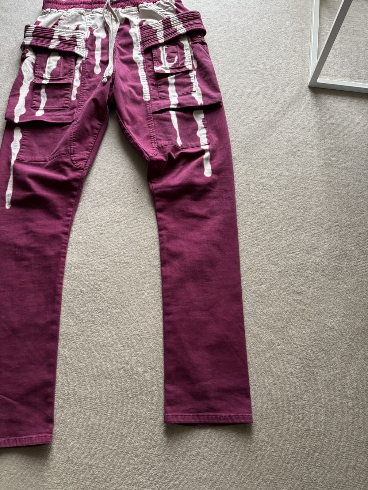 Rick Owens × Rick Owens Drkshdw * SAMPLE * FW19 LARRY DRKSHDW FUXIA PINK DEGRADE CREATCH Size US 30 / EU 46 - 3 Thumbnail