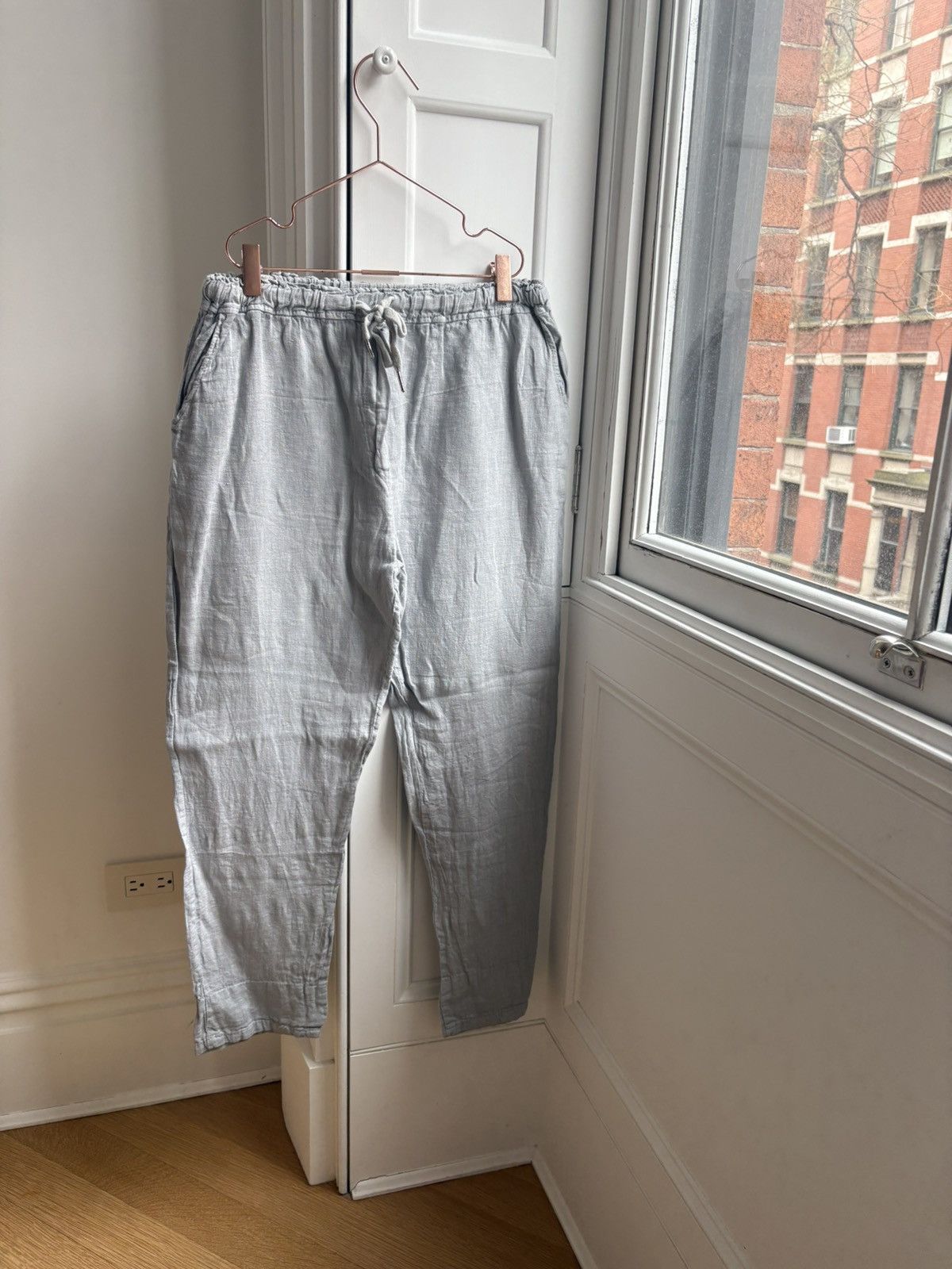 Other Rare Vintage Italian Grey Linen Trousers S/M Size 30" / US 8 / IT 44 - 2 Thumbnail