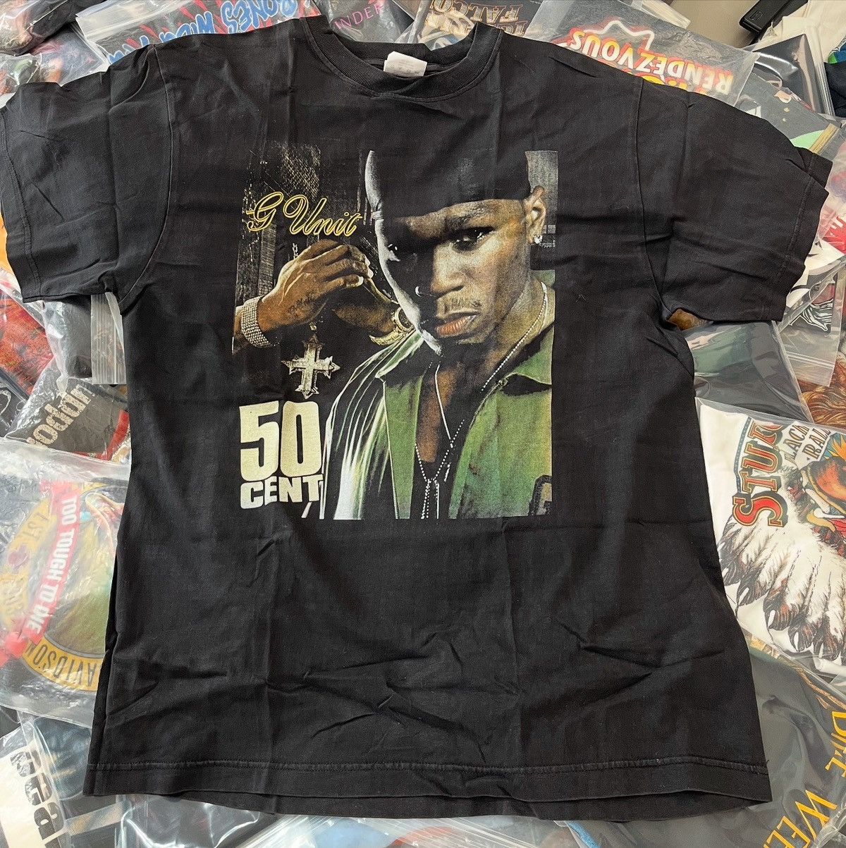 Other Vintage 2005 50Cent & G Unit T Shirt Size US L / EU 52-54 / 3 - 1 Thumbnail