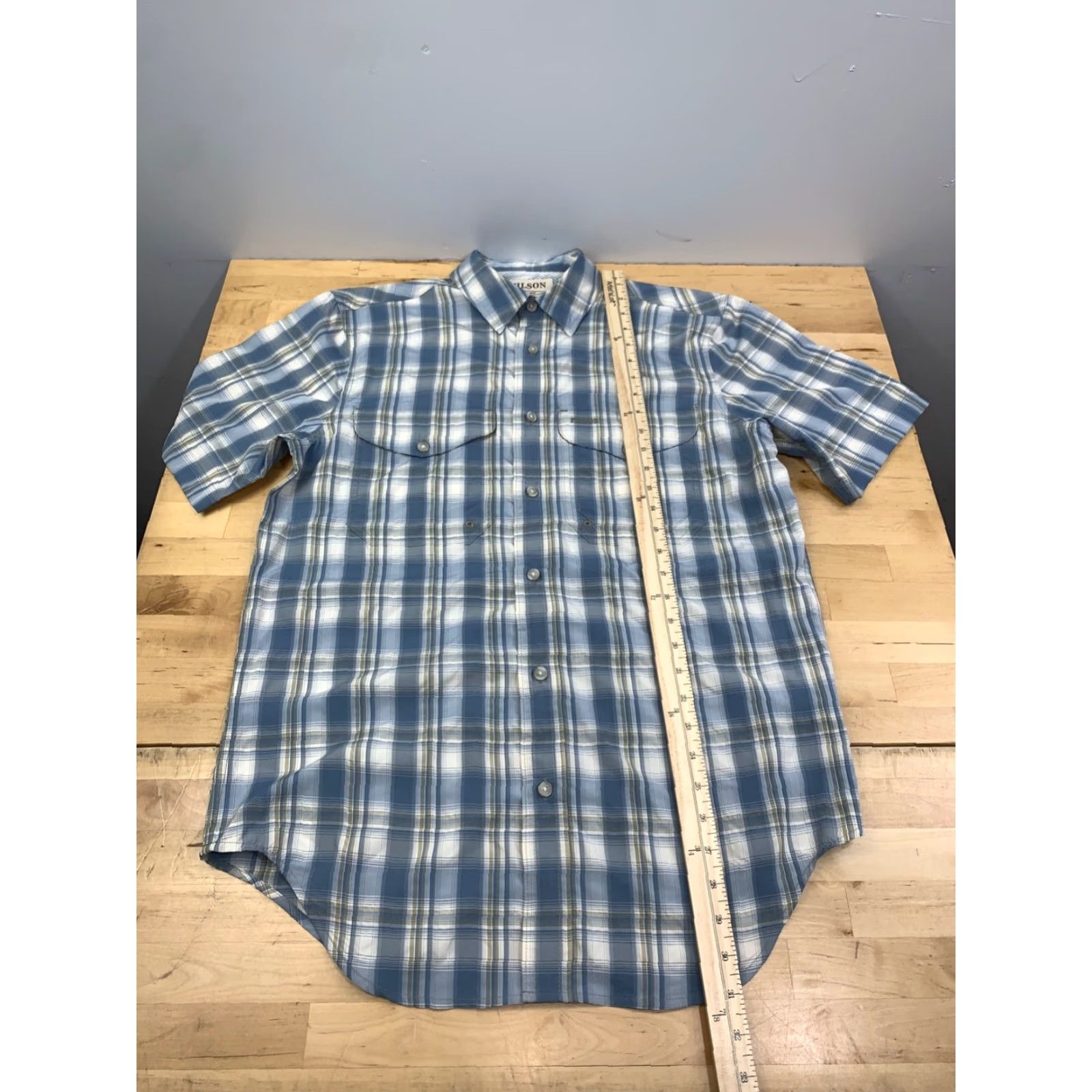 Filson Filson Button Up Shirt Mens S Blue Plaid Casual Outdoor Vented 10904 Size US S / EU 44-46 / 1 - 5 Thumbnail