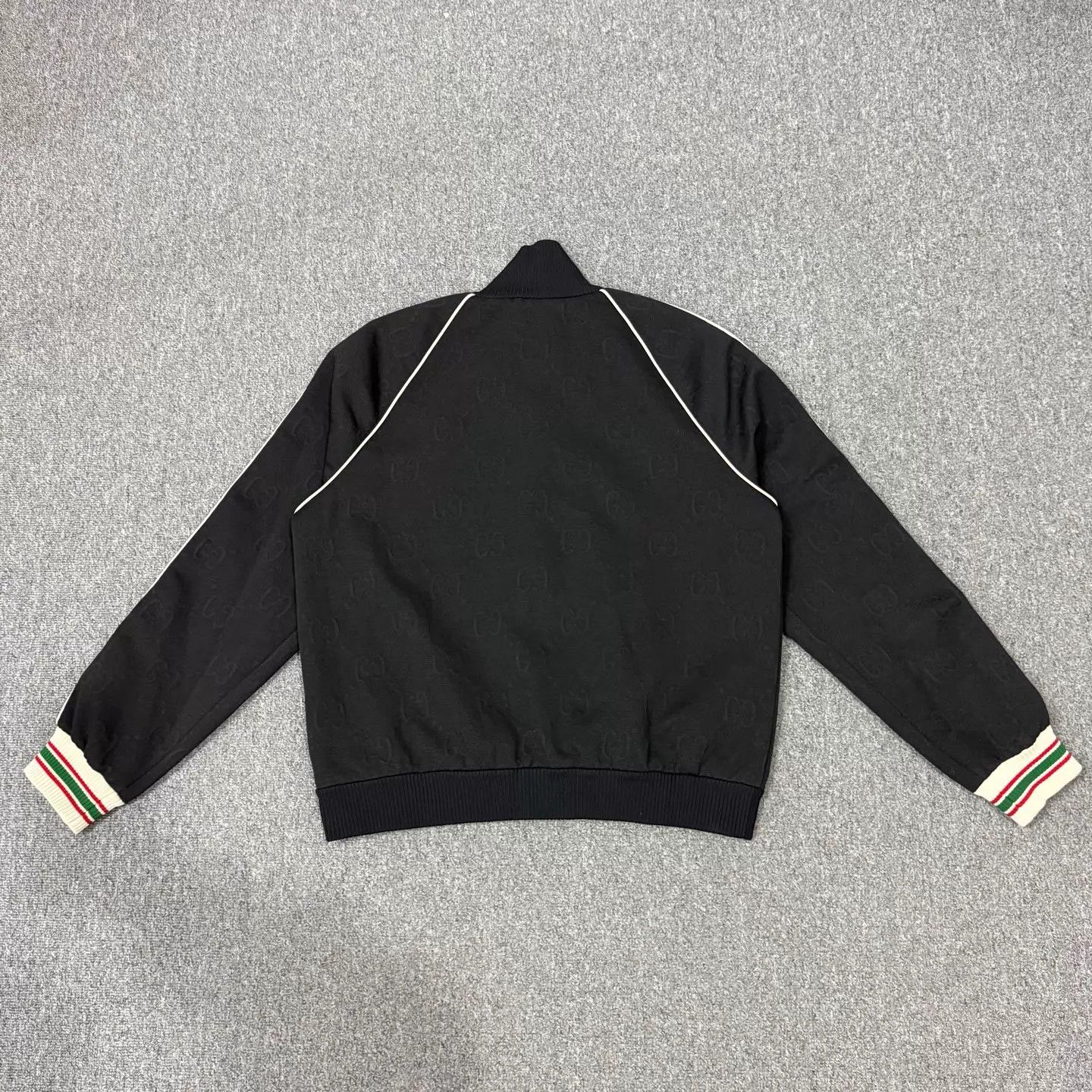 Gucci Gucci Black Subtle All Over Logo Zip-Up Jacket L Size US L / EU 52-54 / 3 - 2 Thumbnail