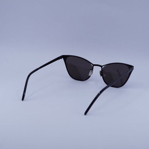 Saint Laurent Paris Saint Laurent SL409 002 Sunglasses Black Cat Eye Frame Size ONE SIZE - 4 Thumbnail