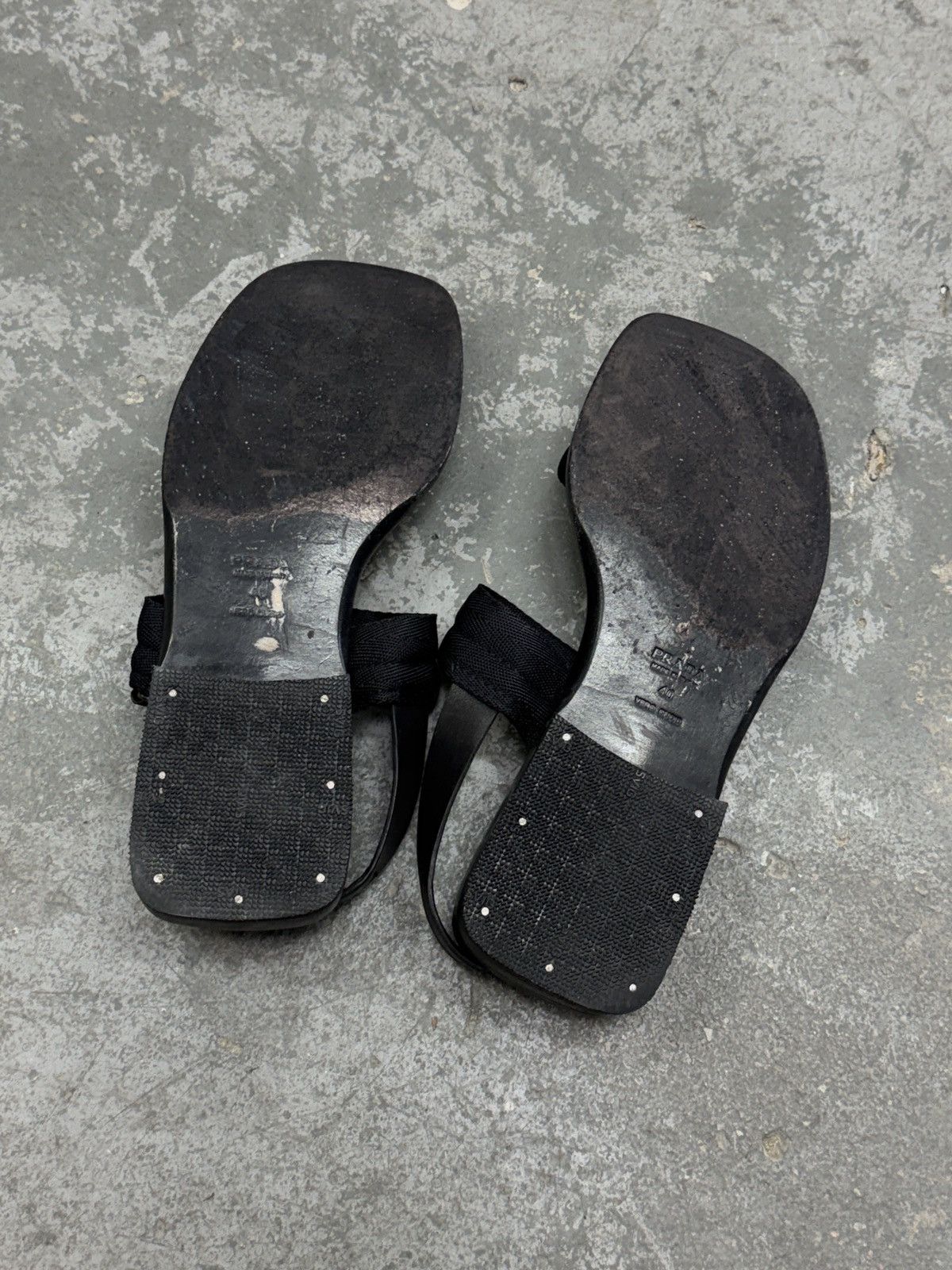 Prada Prada Leather Sandals Slippers Flat Size US 10 / IT 40 - 6 Thumbnail