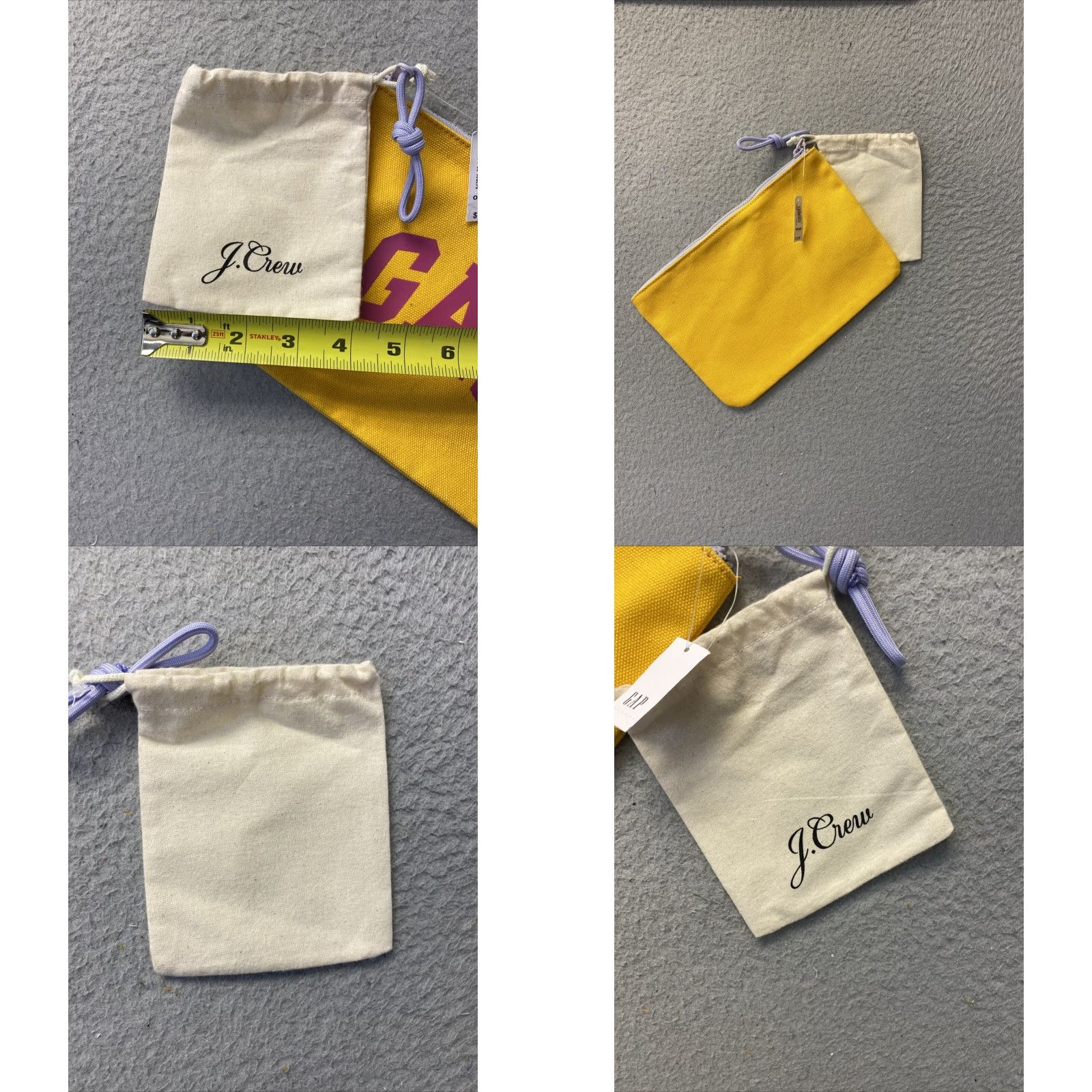 Gap VINTAGE GAP Women's Clutch Bag Small Yellow Knit Pouch Casual Travel 2010s Size ONE SIZE - 8 Thumbnail