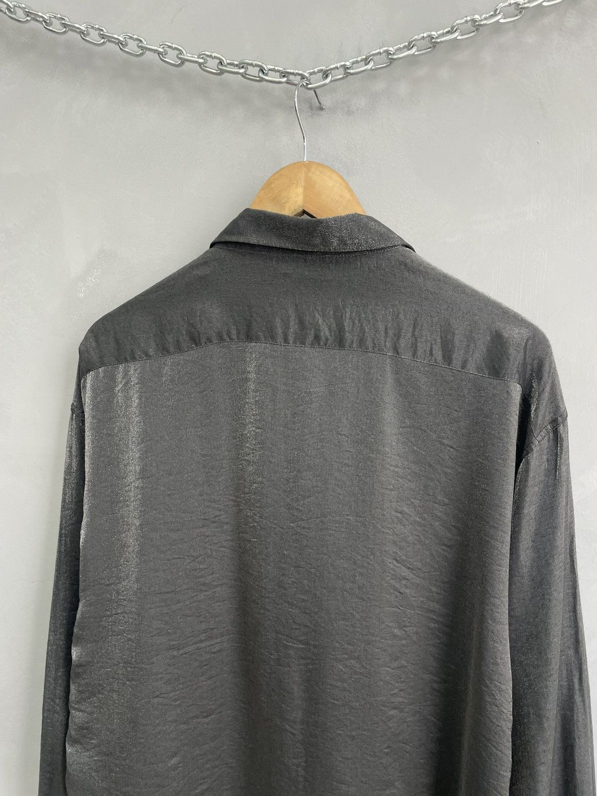 Japanese Brand Rare metallic boxy oversized JPG style shirt button up y2k Size US L / EU 52-54 / 3 - 12 Thumbnail
