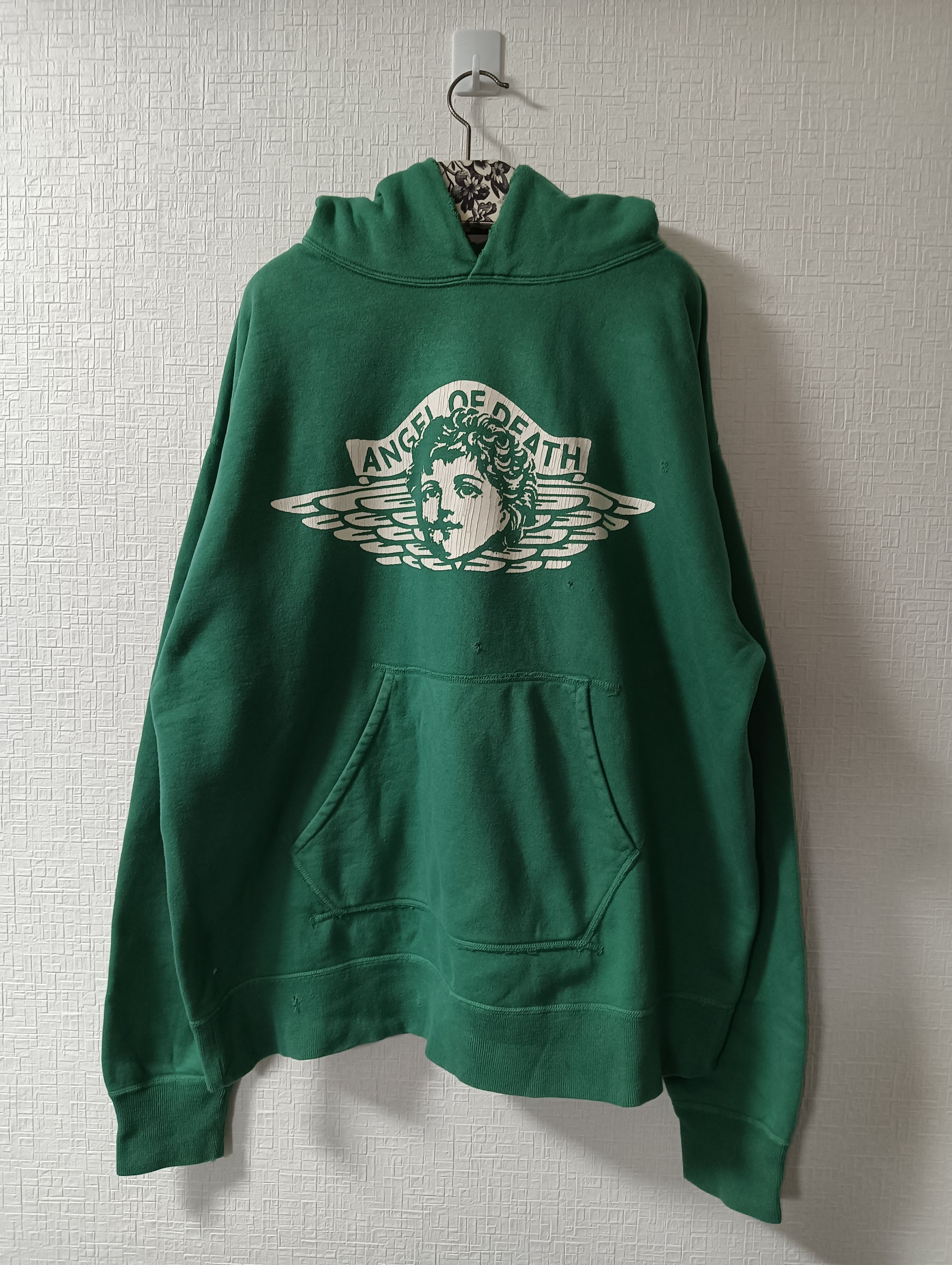 Pre-owned Saint Michael Angel Of Death Hoodie In Green