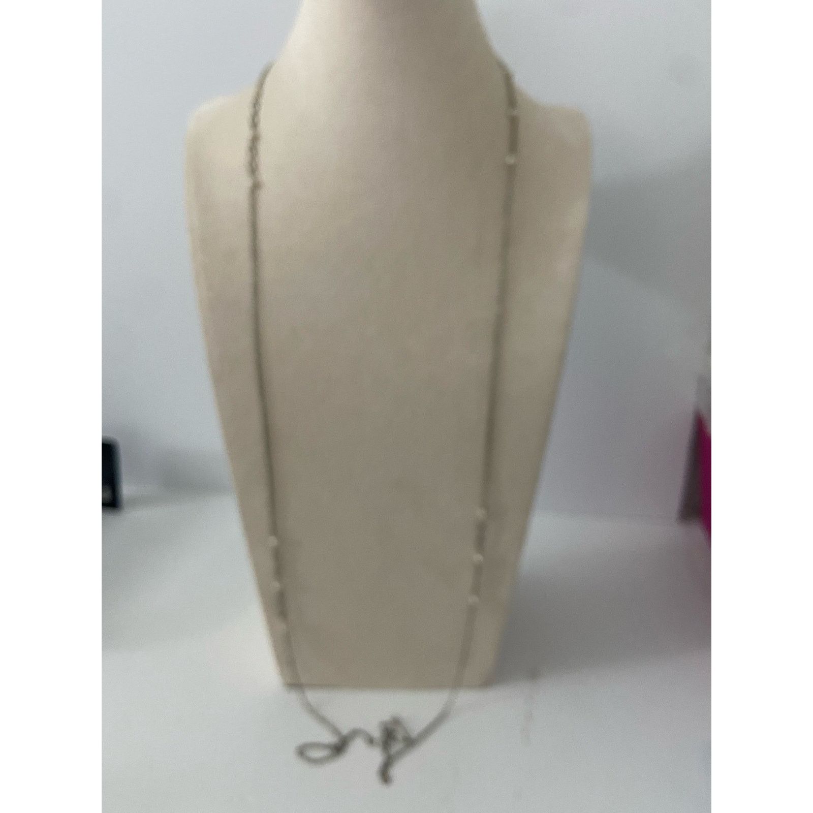 Other long chain necklace with clear beads Size ONE SIZE - 1 Thumbnail