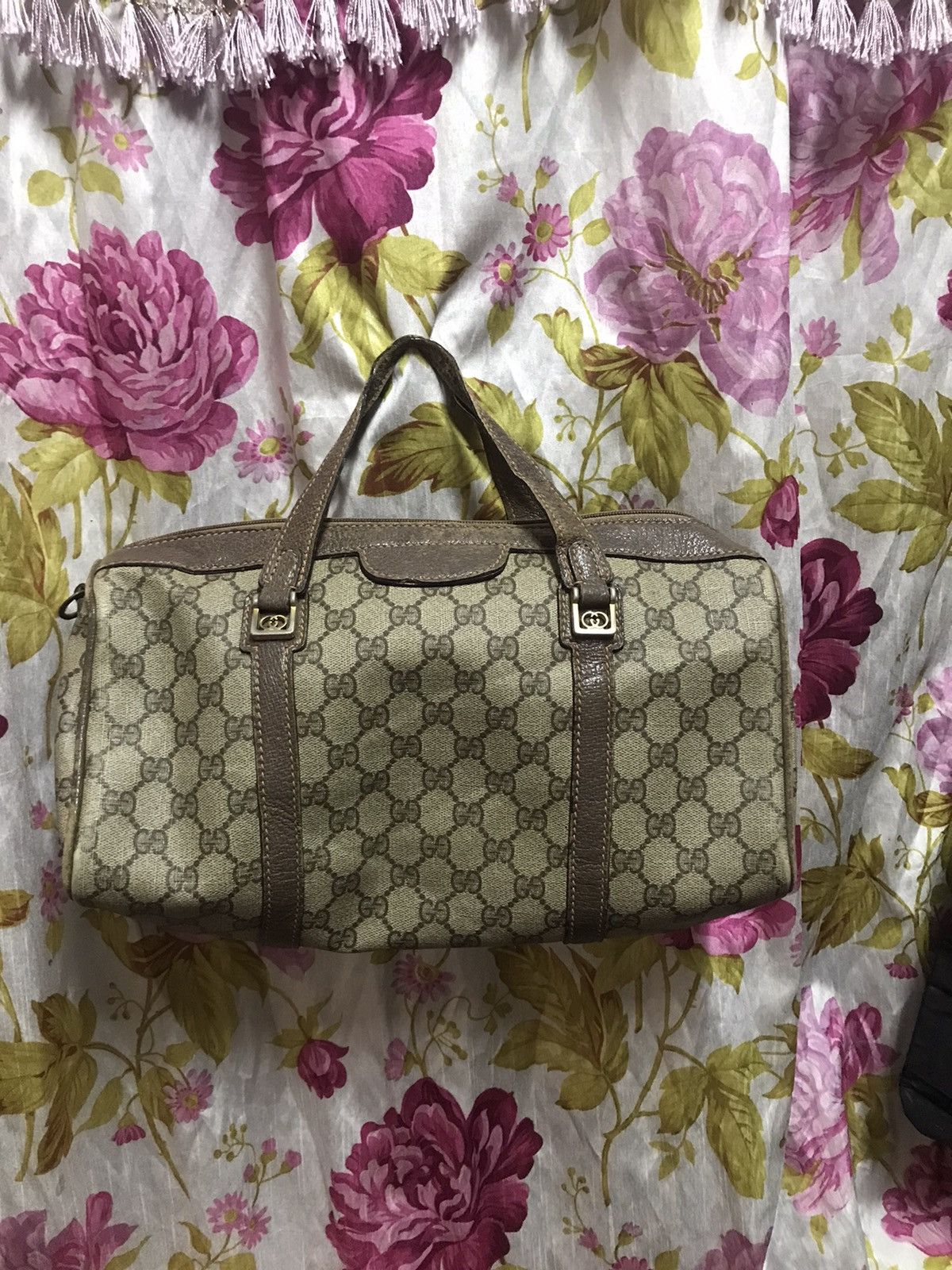 Gucci × Vintage Authentic Vintage Gucci Boston Bag Size ONE SIZE - 1 Thumbnail