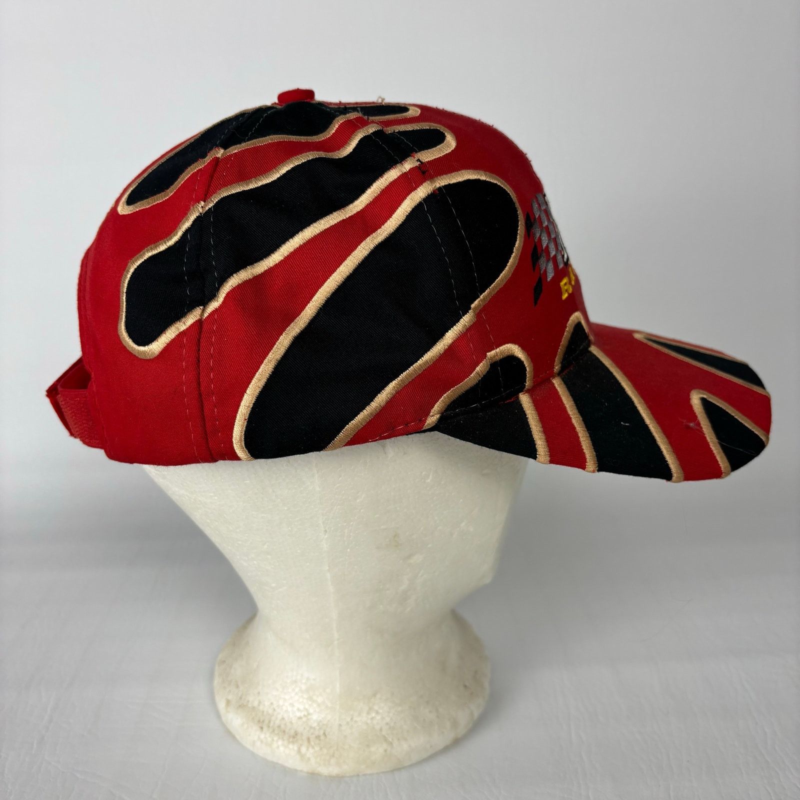 Starter Vintage Budweiser Racing Starter Splat Strapback Hat Size ONE SIZE - 3 Thumbnail